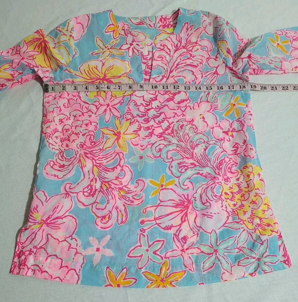 Lilly Pulitzer Skipper Popover Breakwater Blue Lolita Women’s Size S Tunic Top