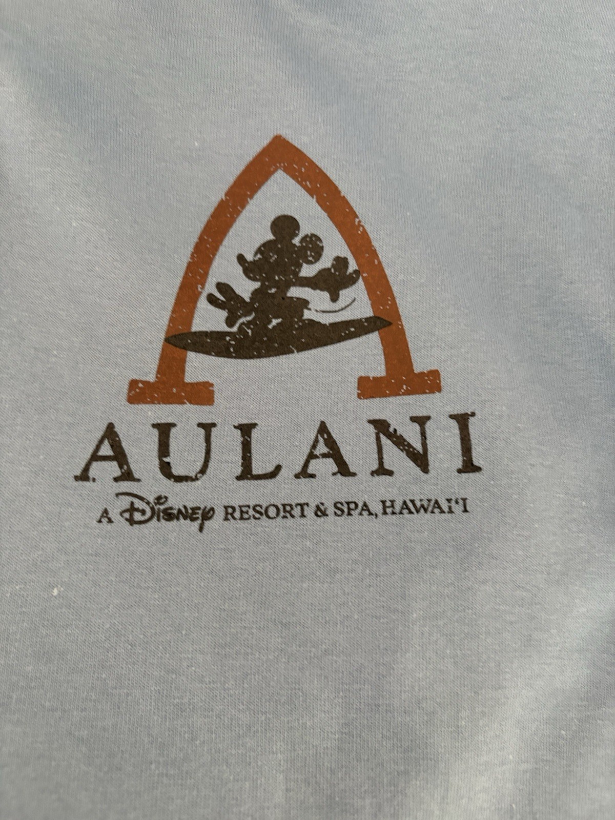 Disney Aulani Resort & Spa Hawaii Mickey Mouse Blue T-shirt Aloha XL Unisex