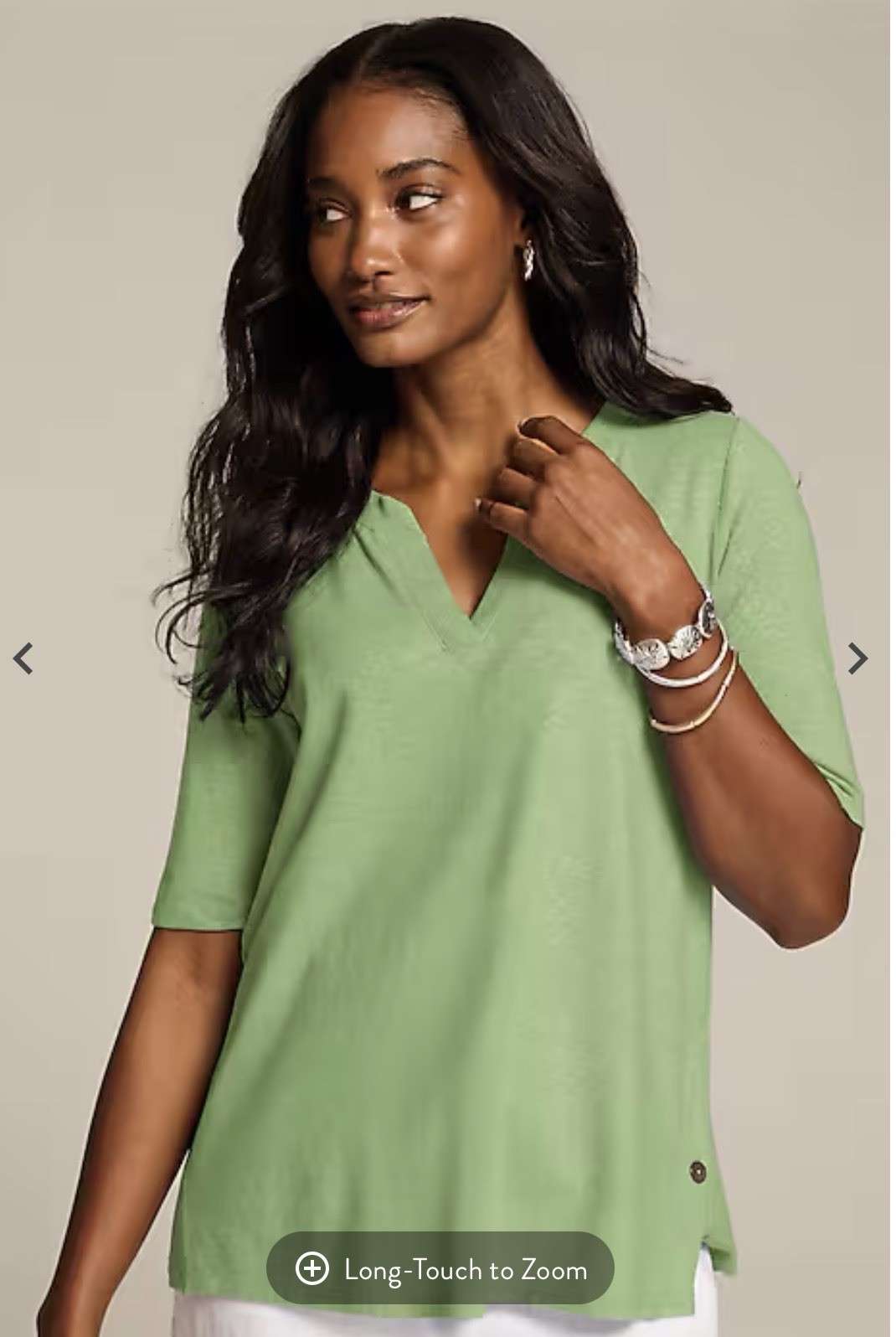 NWT PURE JILL{J JILL} HEMP AND COTTON TOP-LARGE-CATCUS GREEN-VERY NICE!