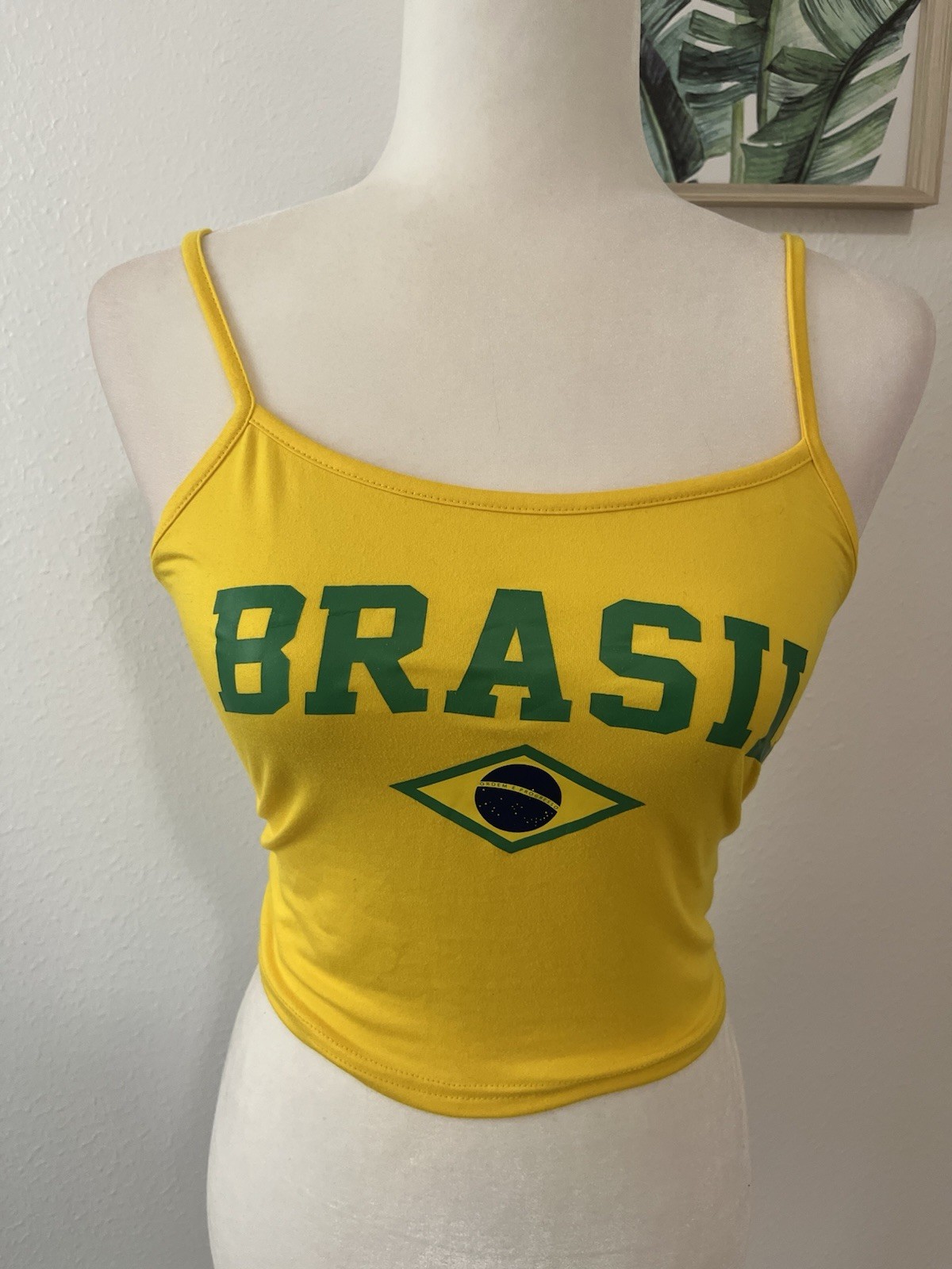Shein Women’s Bright Color Brasil Print Contrast Casual