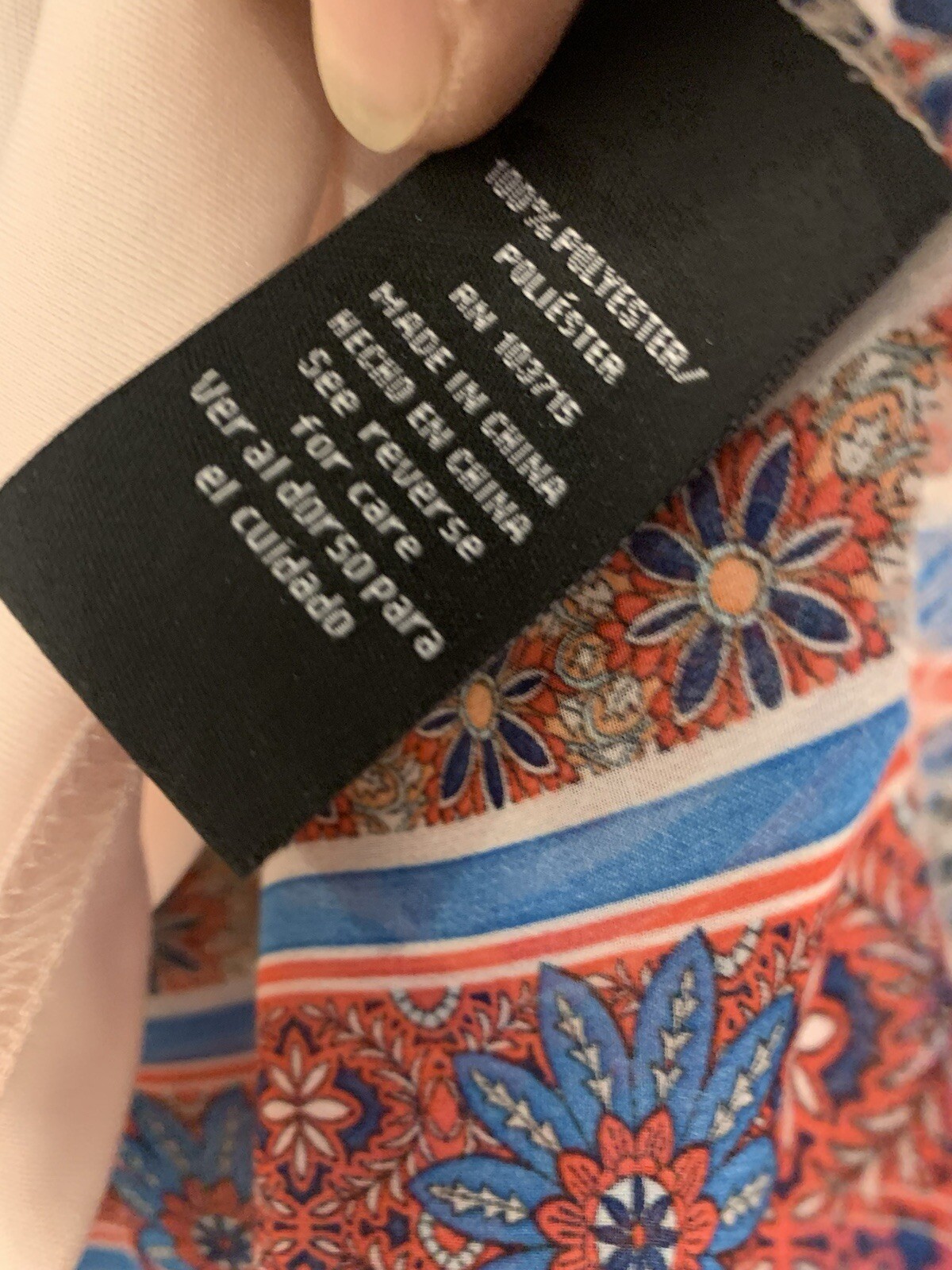 Gorgeous Zac & Rachel Elegant Floral Sheer Blouse Comes With Pink Tank, Size S