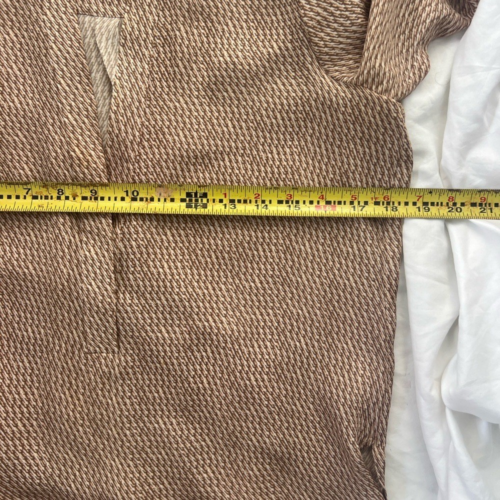 Vince silk pale peach and tan Blouse size 2