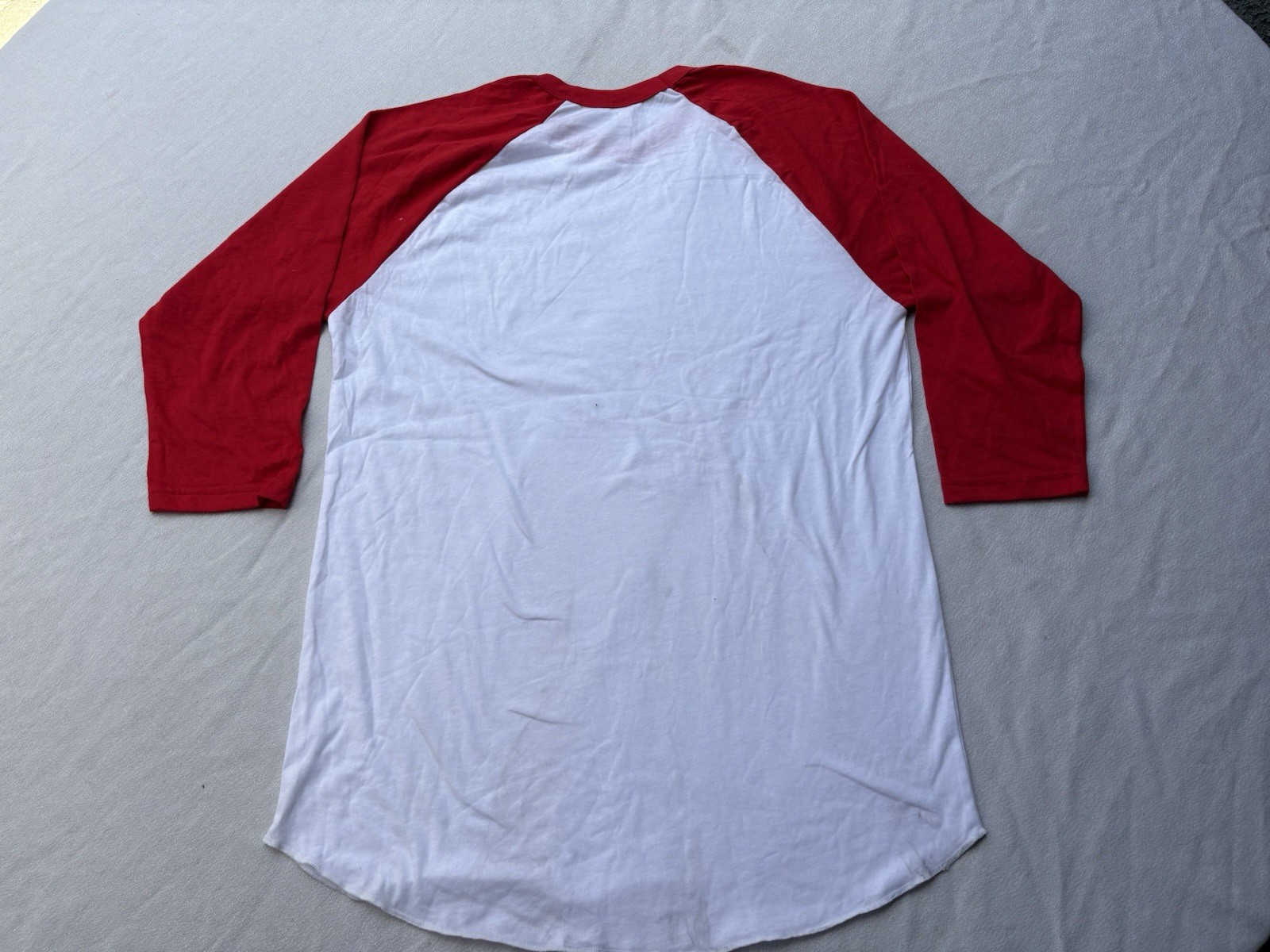 American Apparel Classic Baseball Jersey Style T-Shirt MEDIUM Y2K