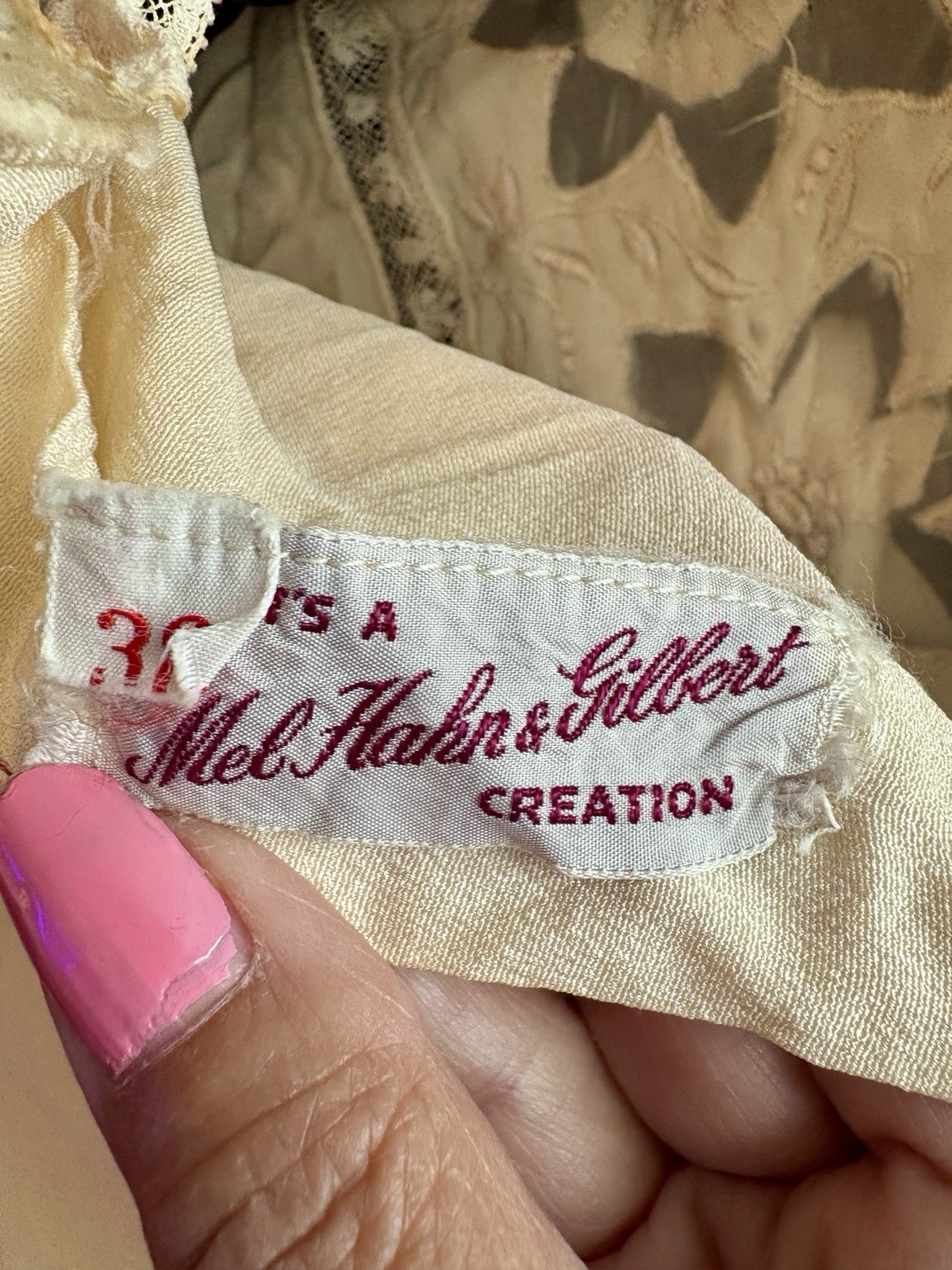 vintage 40S/50S Mel Hahn & Gilbert’s Creation Blouse (38)