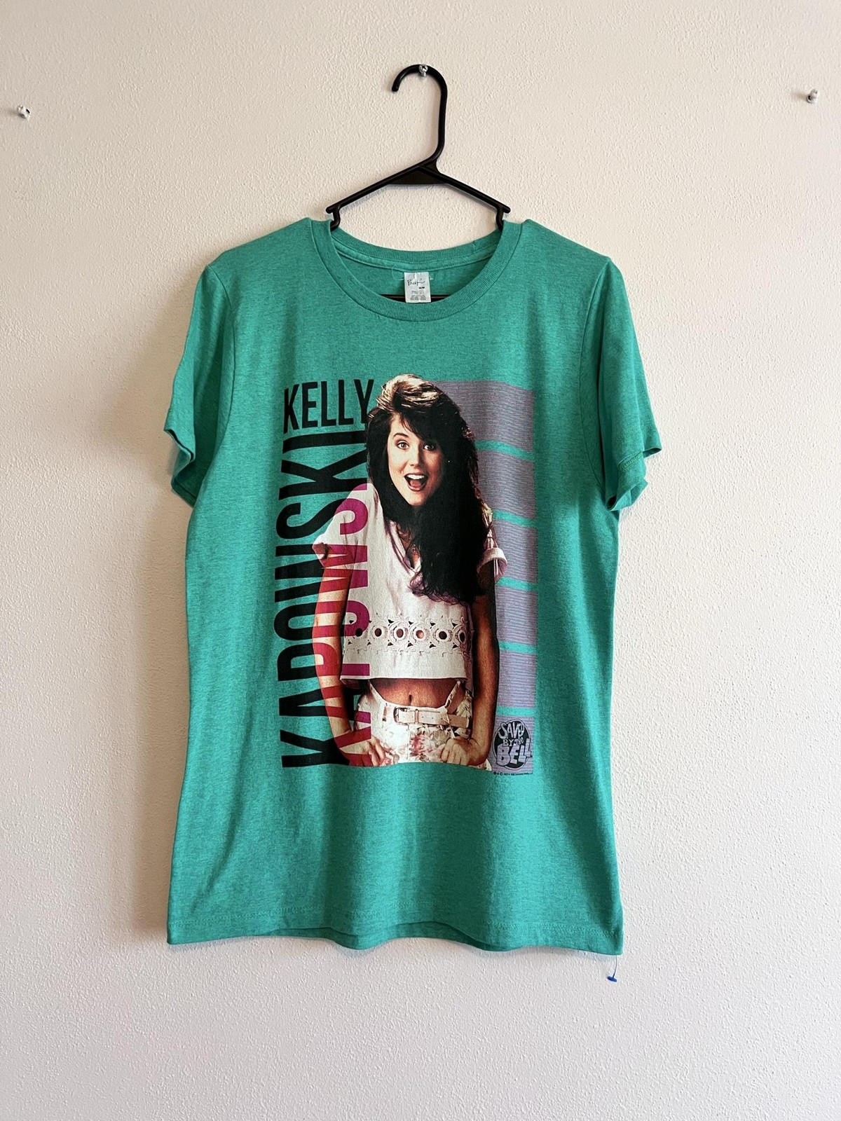 Pacific Saved By The Bell Shirt Womens Medium Green Kelly Kapowski Graphic Tee