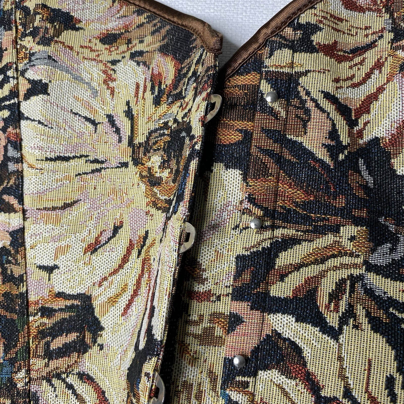 Floral Tapestry Bustier Corset Crop Top Women’s Size 6XL