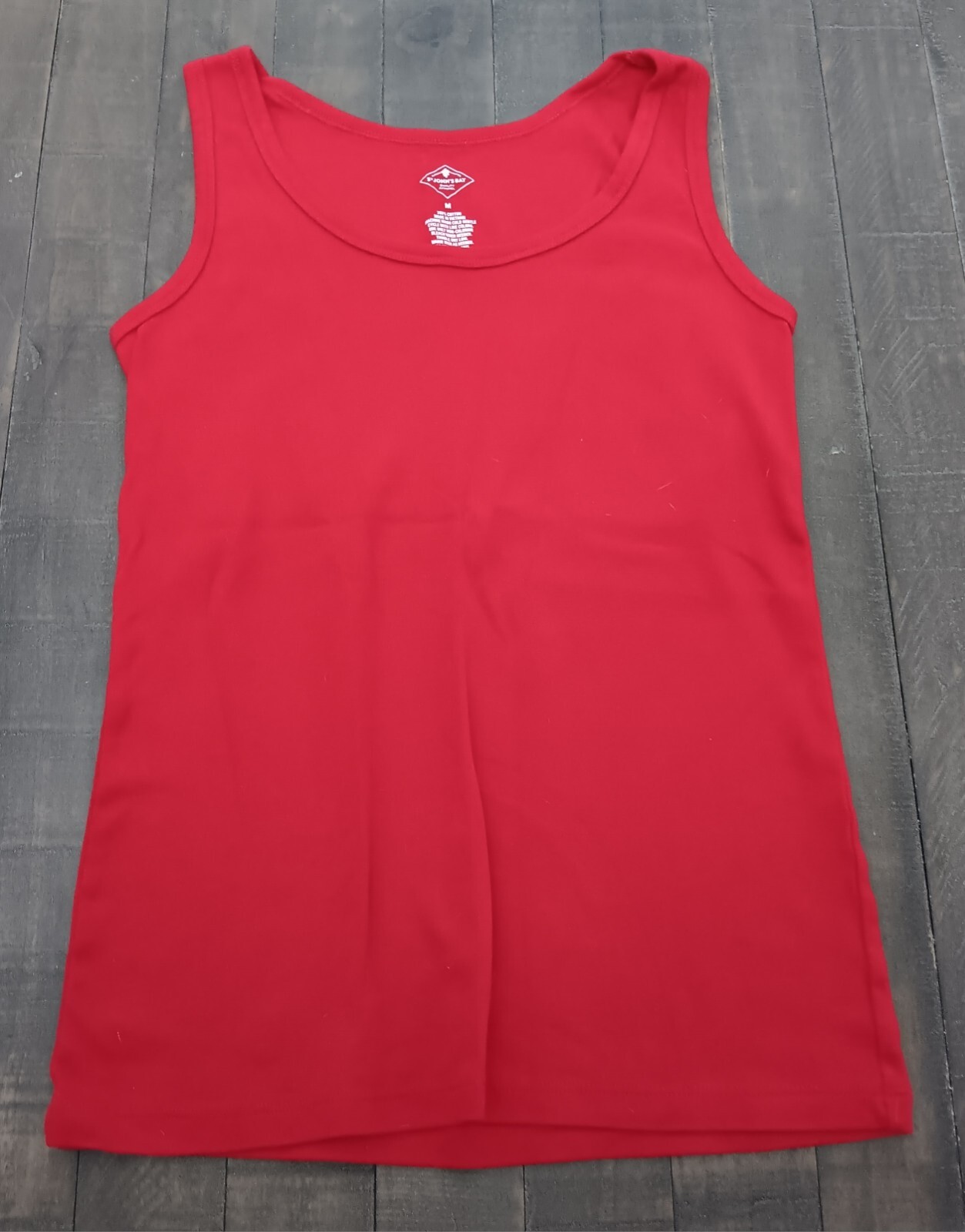St John’s Bay Tank Tops Womens M Red Breathable Comfort