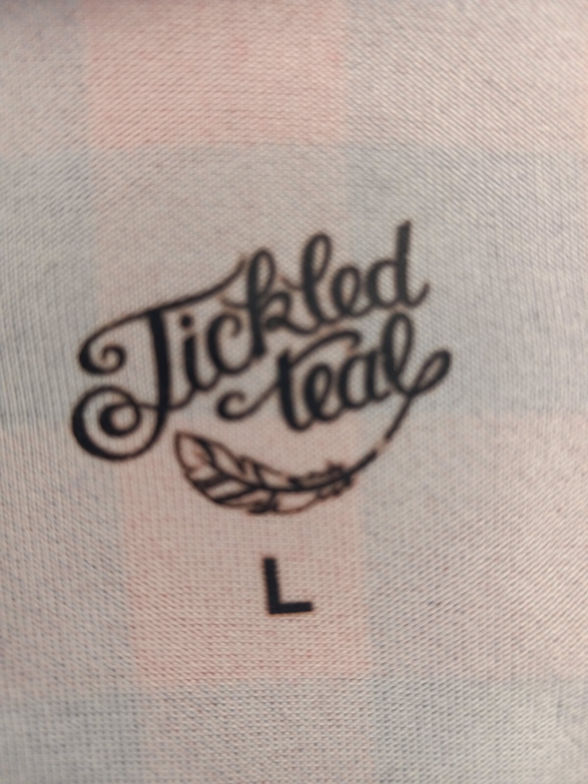 Tickled Teal Top Size Large Long Sleeve Red, Black & White Tagless Plaid