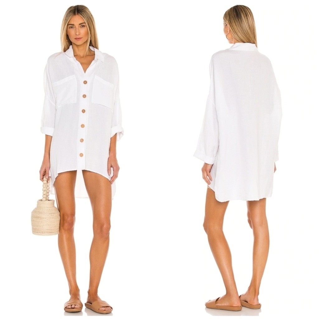 NWOT Show Me Your MuMu Johns Button Down Shirt Sz M