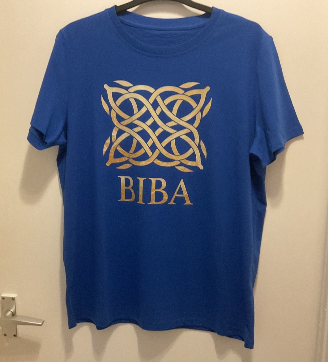 Ladies Royal Blue Short Sleeve Biba Top Size XL From Temu New No Tags