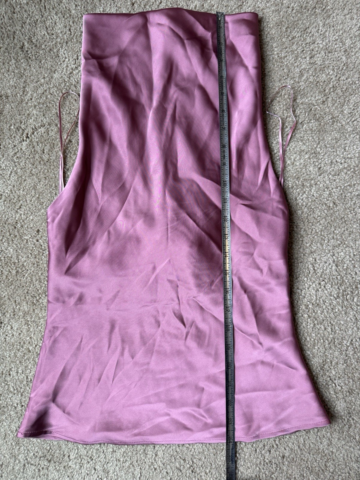 BRAND NEW Dynamite Haut Draped Halter Top Size XS Deco Rose Pink 100087292