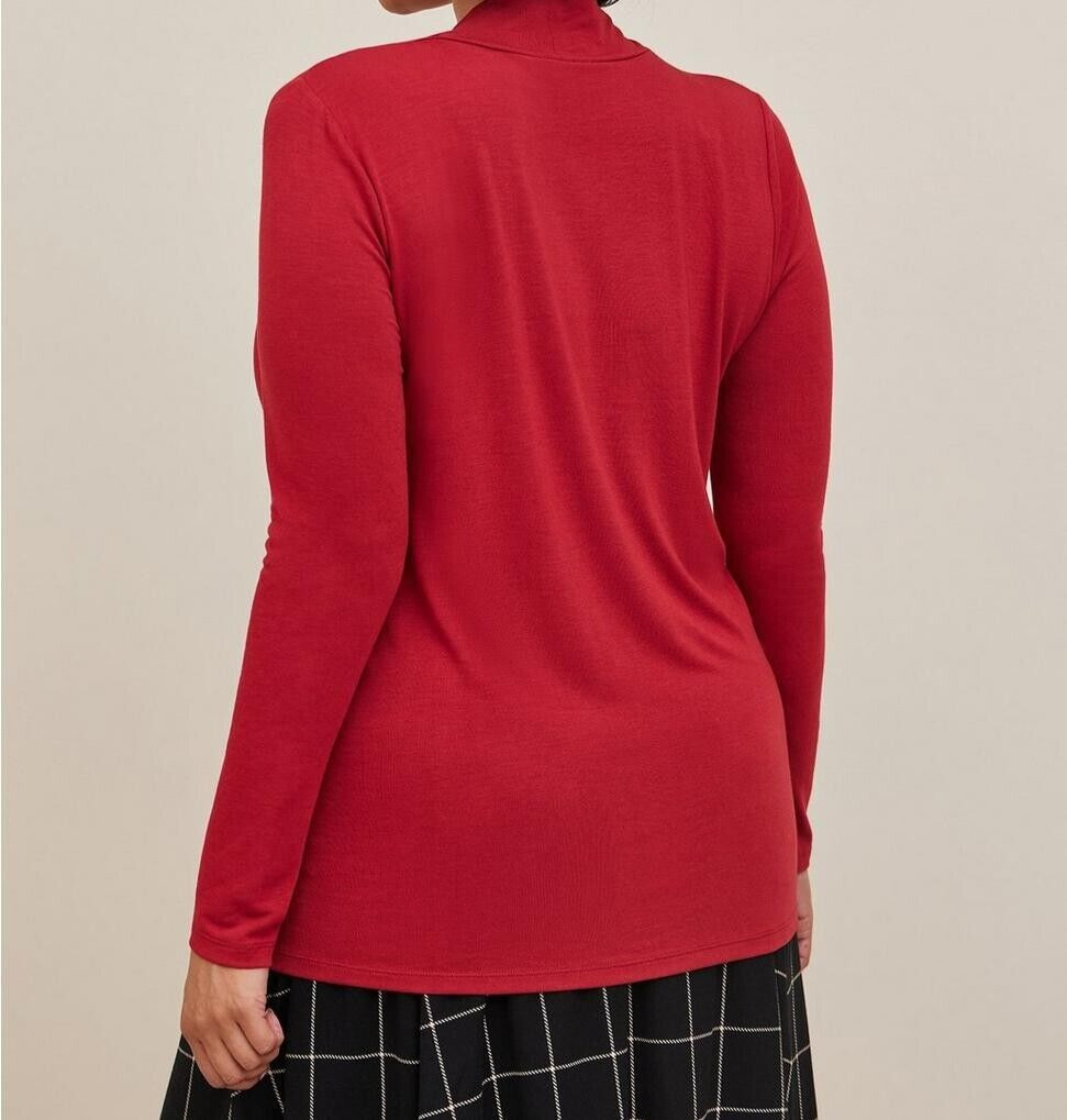 Torrid Studio Tissue Jersey Turtleneck Top Red Plus Size 2 2X 18 20 #D00552