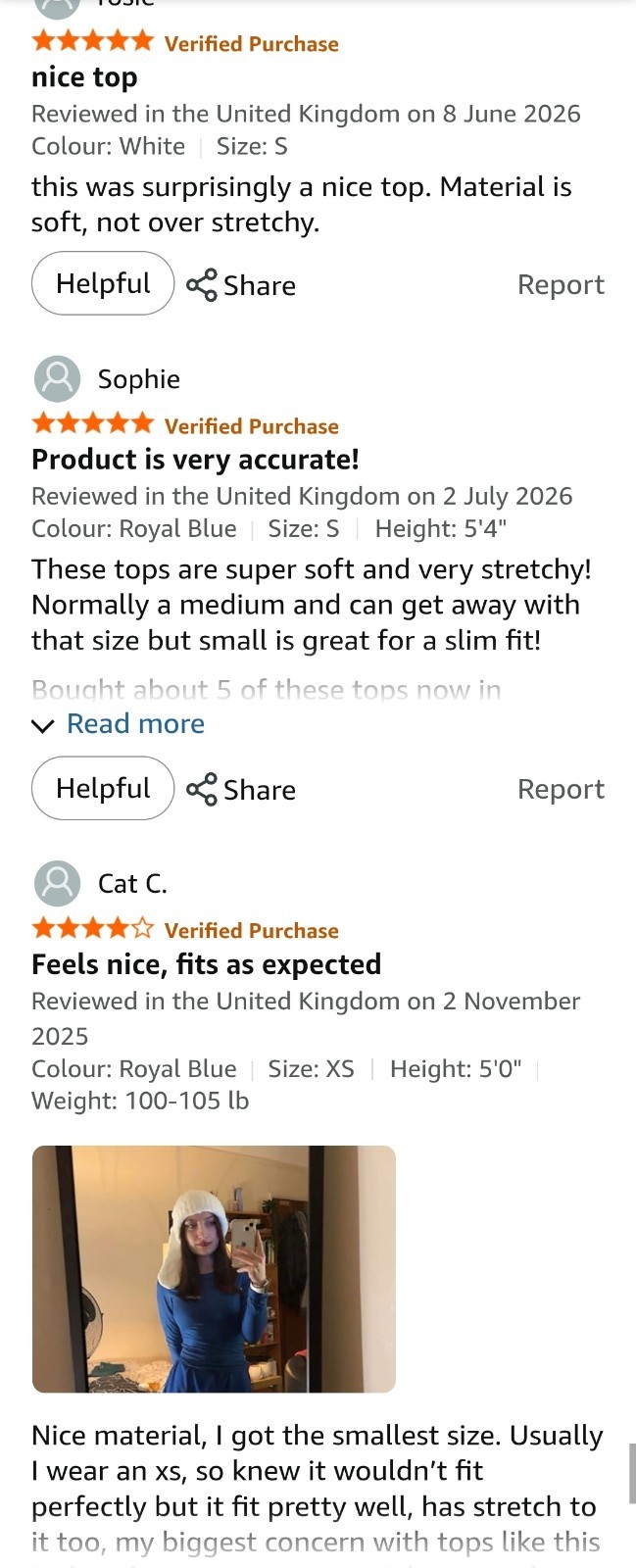 Slim Fit Long Sleeve Top T Shirt Women Basic Soft Stretchy Plain Tee, XXL Purple