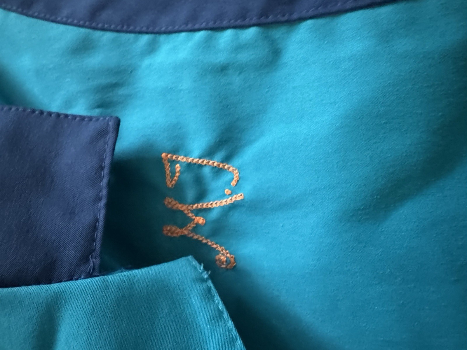 Michael Jordan Flight Club Teal Blue Button Down Shirt Blouse XS. $75.