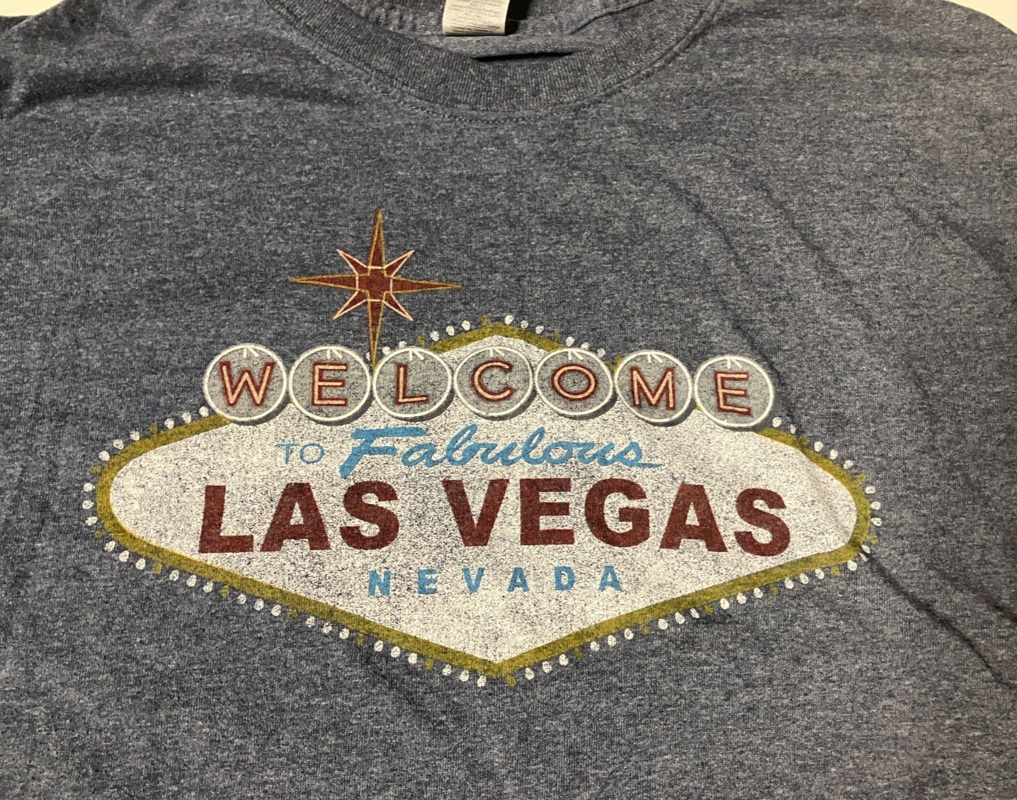 Welcome Las Vegas, Navada, Women’s X-Large Gildan Heavy Cotton T Shirt