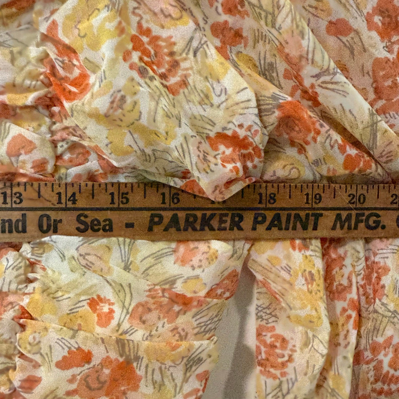 Free People Womens Mabel Blouse Long Sleeve Boho Floral Ruched Cottagecore Large