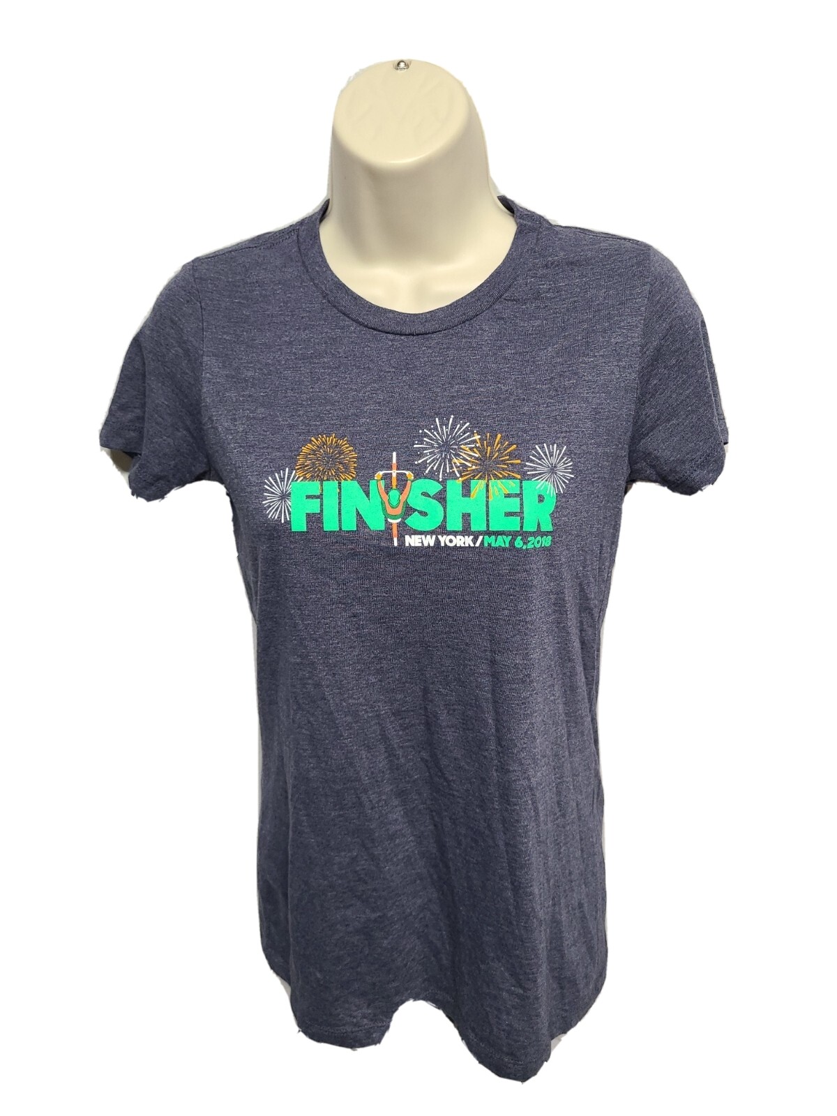2018 Five Boro Bike Tour Finisher New York Womens Medium Gray TShirt