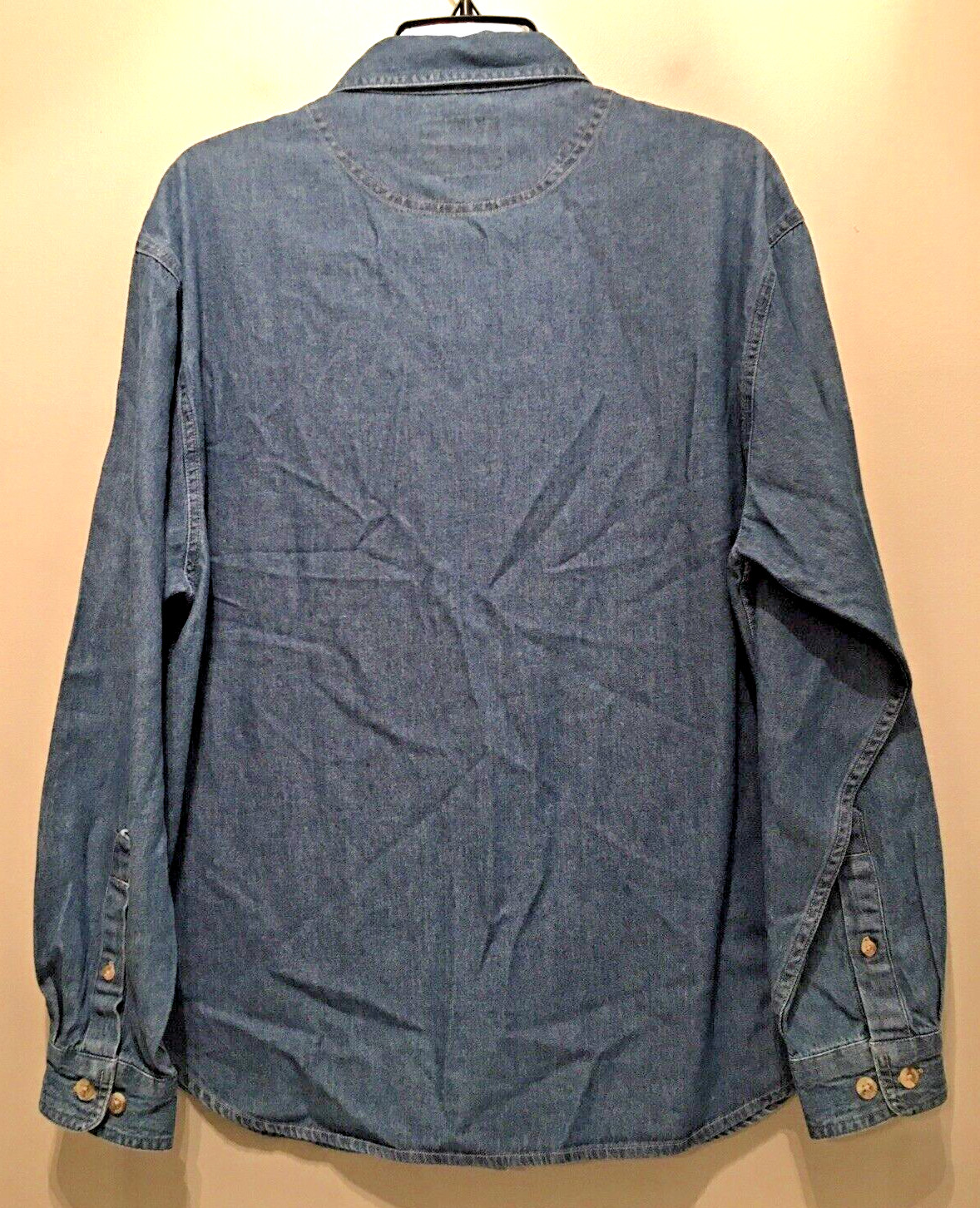 Dunbrooke Upstream Shirt Denim Vintage Womens Large Long Sleeve NWT VTG Dakota