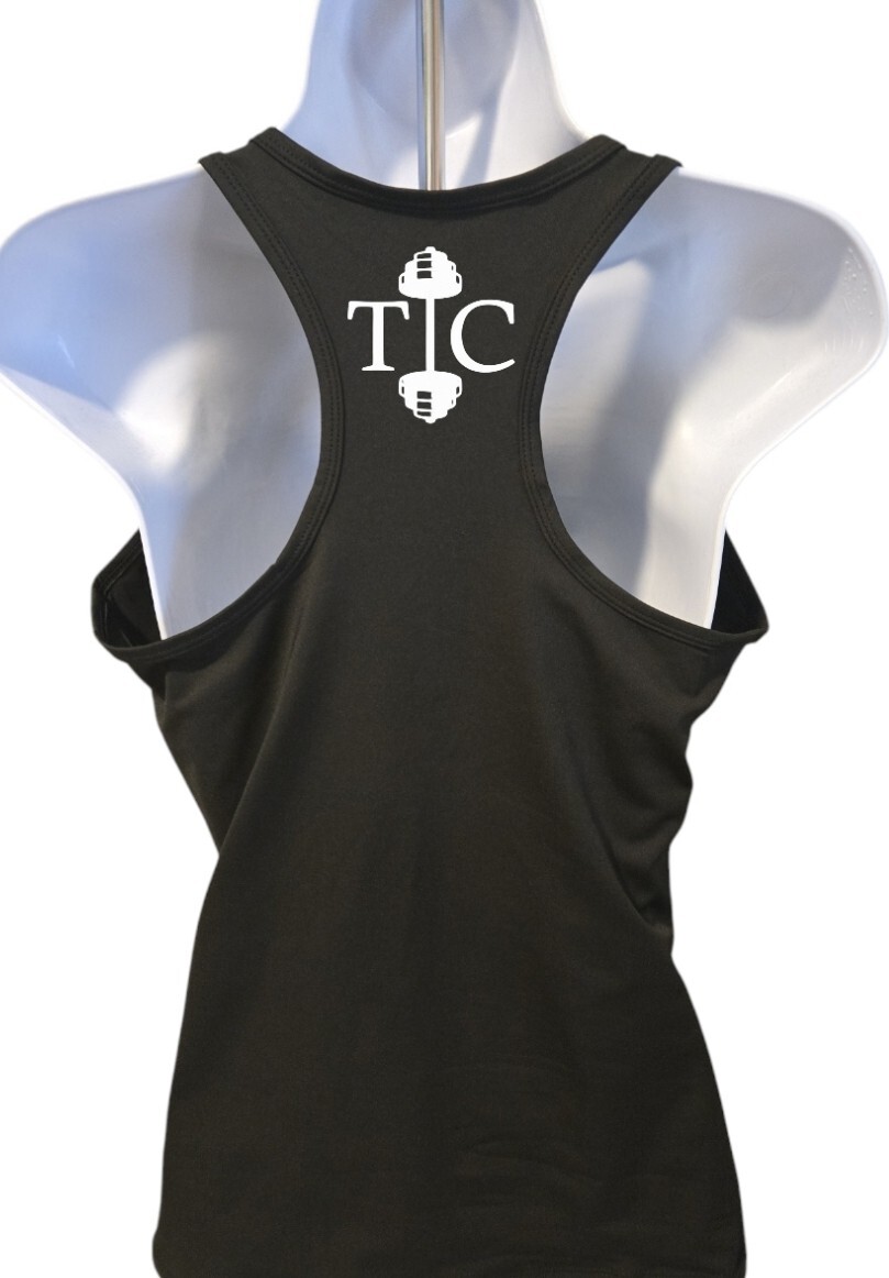 Women’s “Build The Peach” Black Sport Workout Tank Top Small to 2X-Large