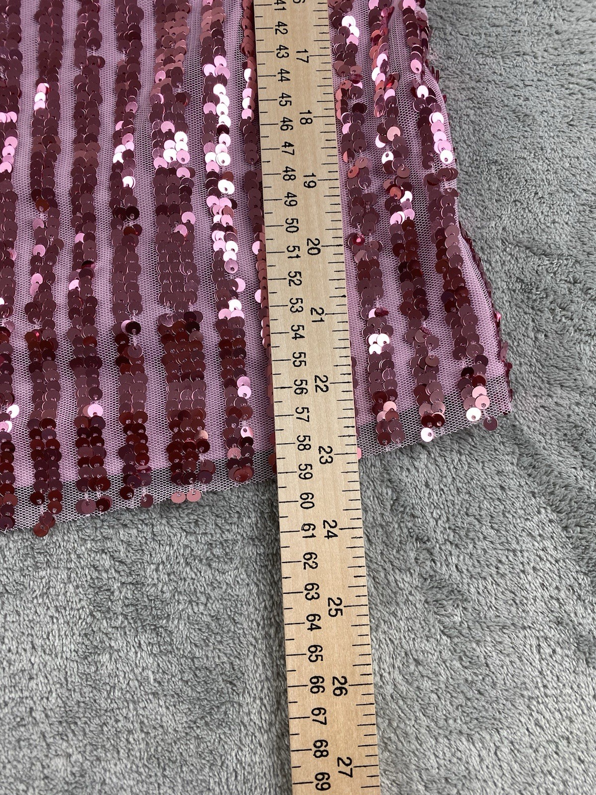 No Boundaries Women’s Top S. Purple Mauve Sequin Straps Shimmer New C41