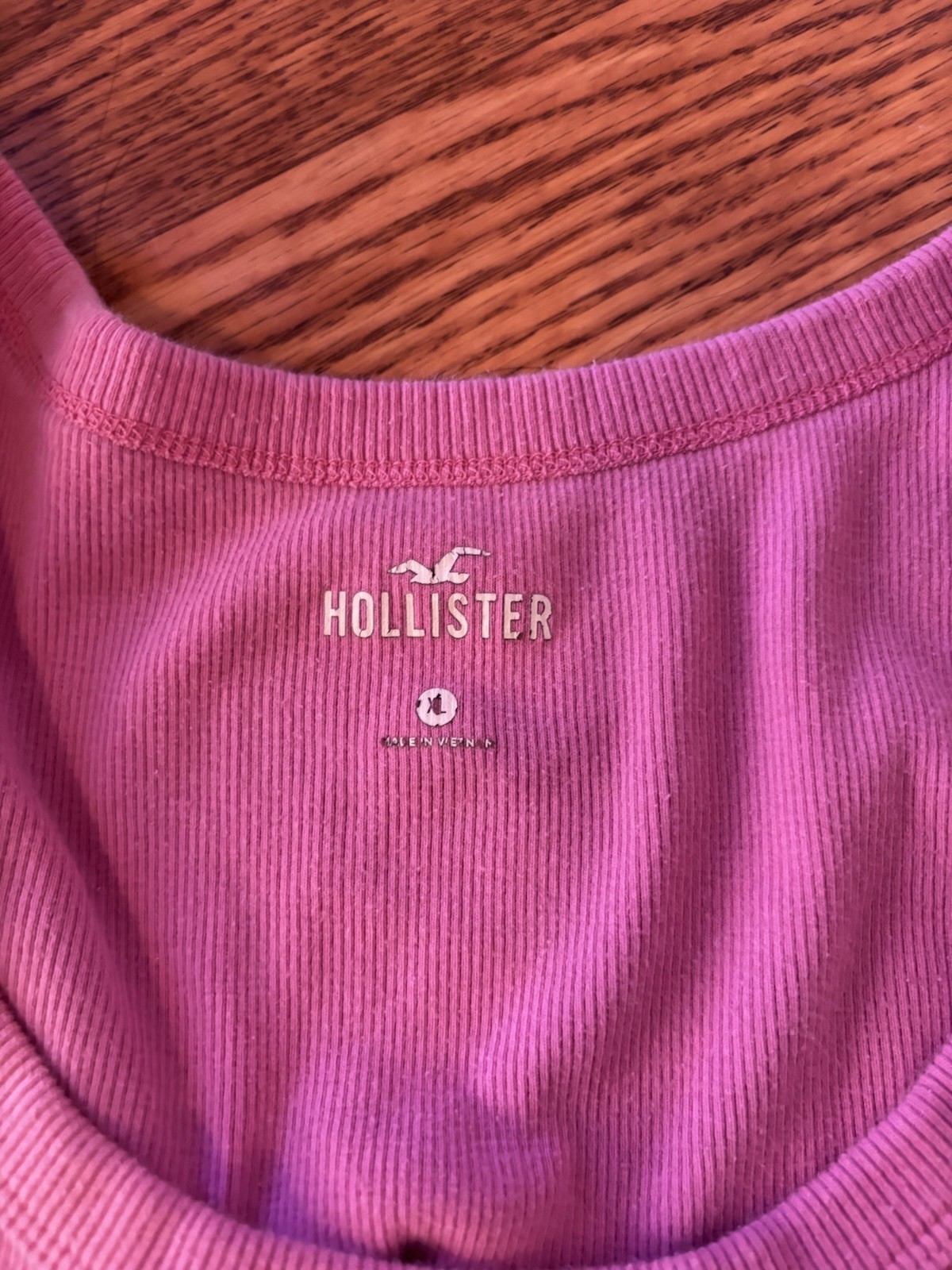 Hollister Shirt Tube Top Tank Reversible Pink Green V-neck Camo Beige