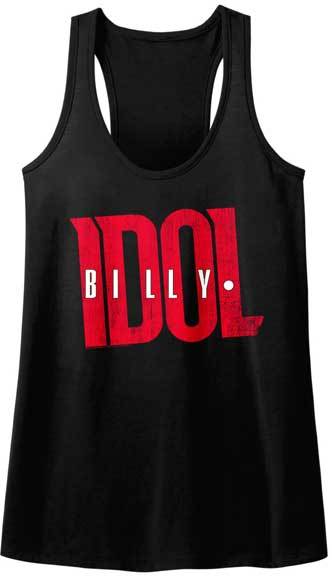 Billy Idol Logo Womans Tank Sleep Shirt Punk Rock Music