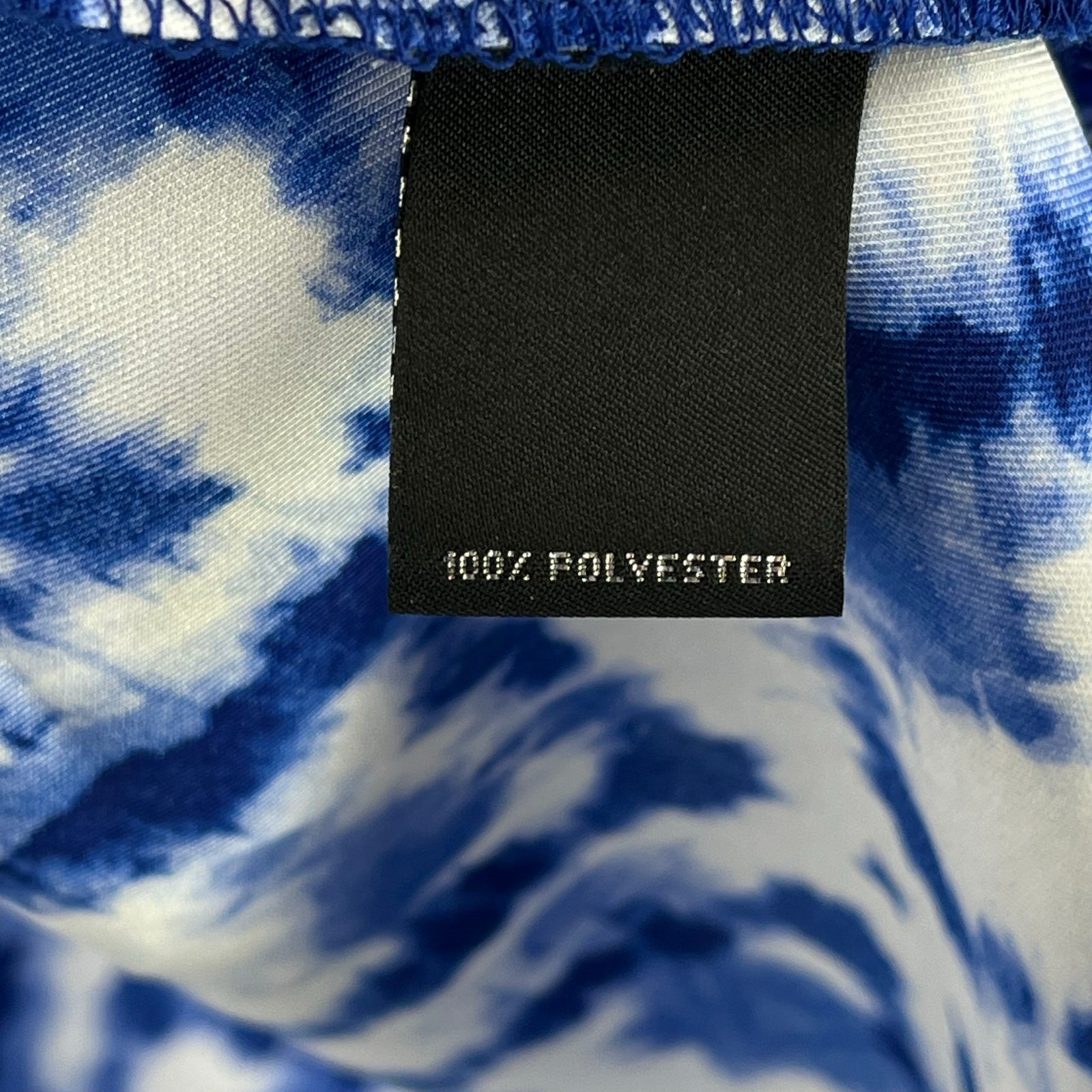 Slim Factor Investments Royal Blue Tie Dye Kimono Top Shirt Plus Size 3X