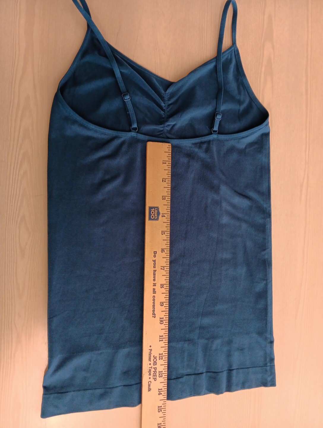 Wacoal Shapewear Camisole Top Large Dark Teal Adjustable Straps Stretch EUC