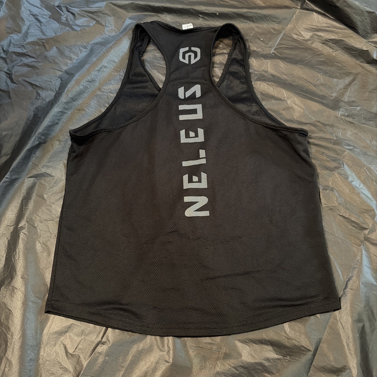 Neleus women’s size small gray tank top reflective super soft and stretchy