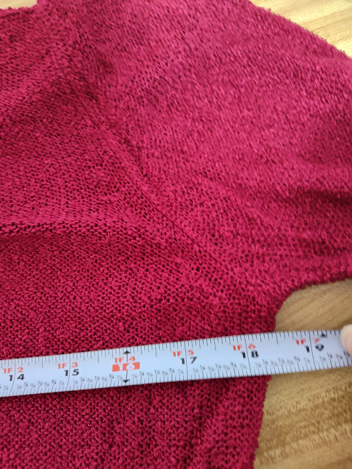 Chico’s asymmetrical Red Overdress/ Tunic Semi Sheer Sz 2 8-12 Best Fit Unique