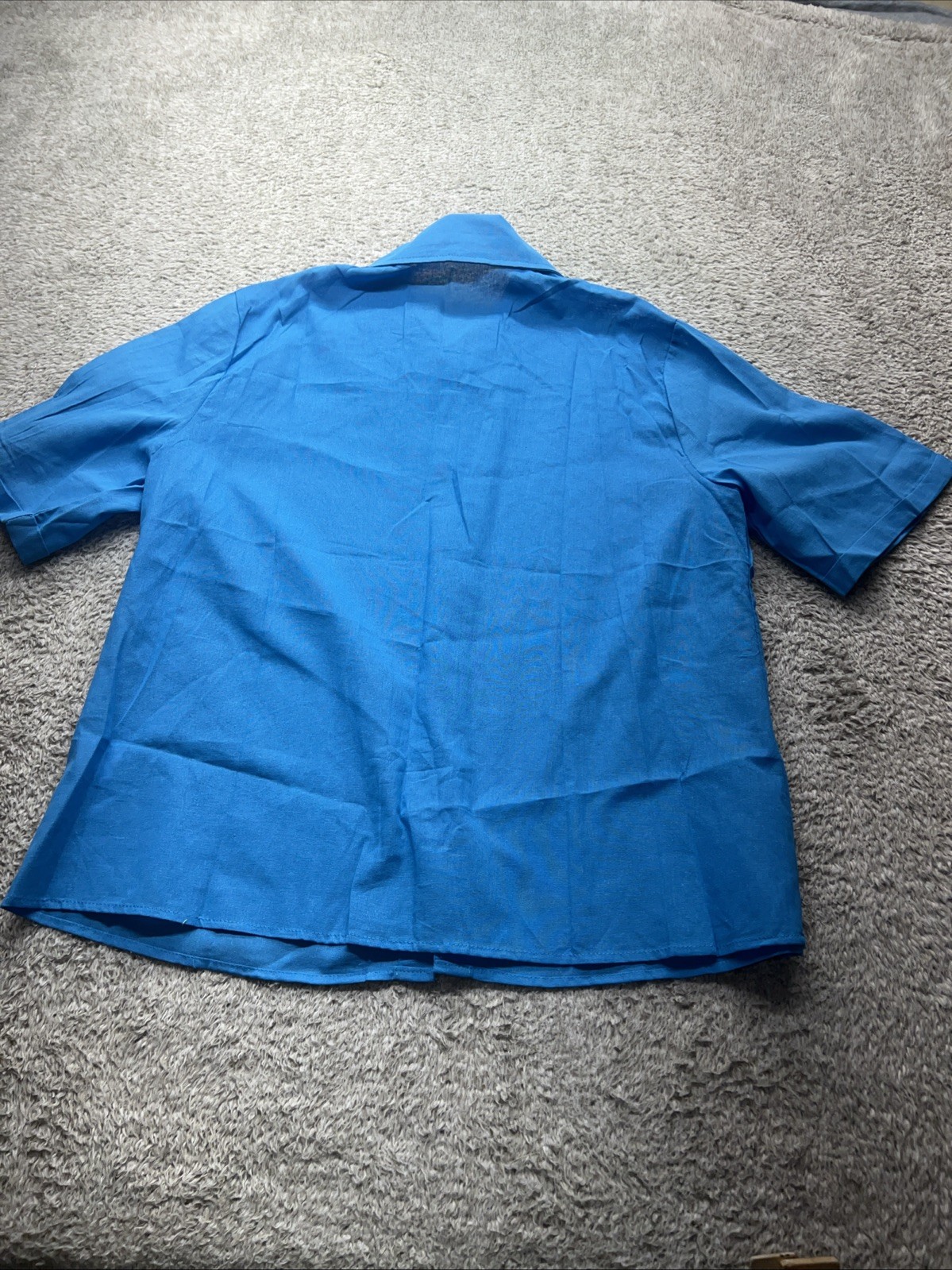 Womens Buttons Down Casual Shirt Tops Ladies Work Short Sleeve Blouse NWOT