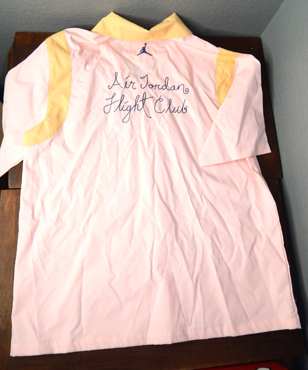 NWT Air Jordan Shirt Women’s S Pink Jumpman FLIGHT CLUB MJ Stitch Bowling