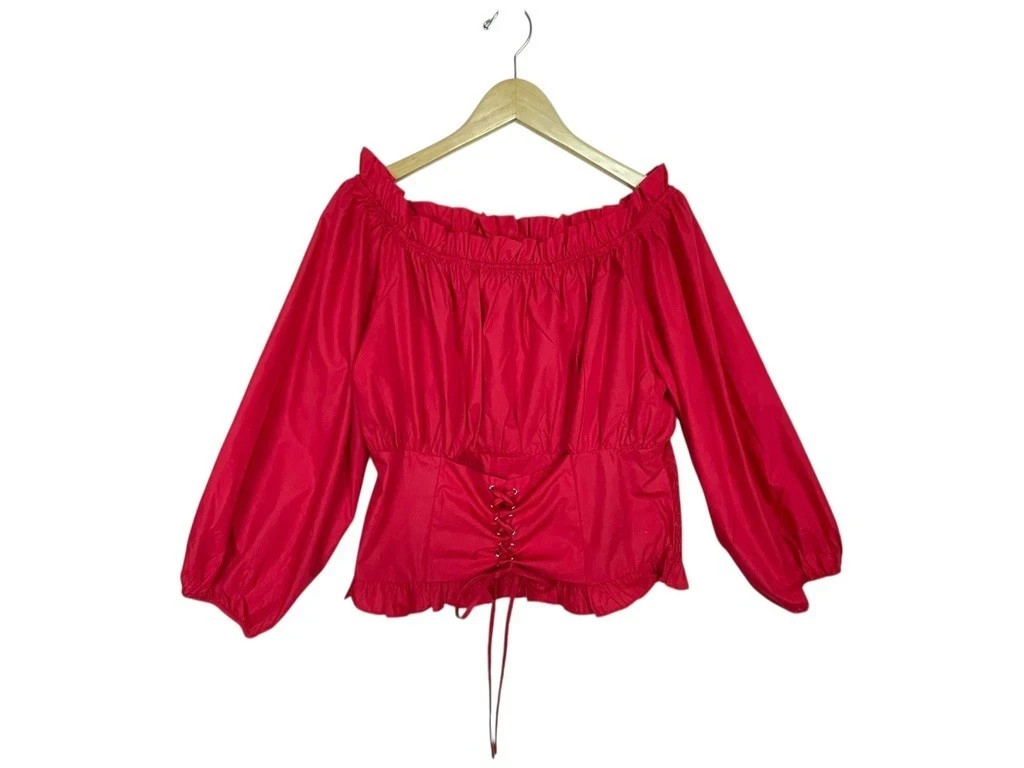 Scarlet Darkness Corset Top Women 2XL Red Halloween Off Shoulder NEW WITH TAG