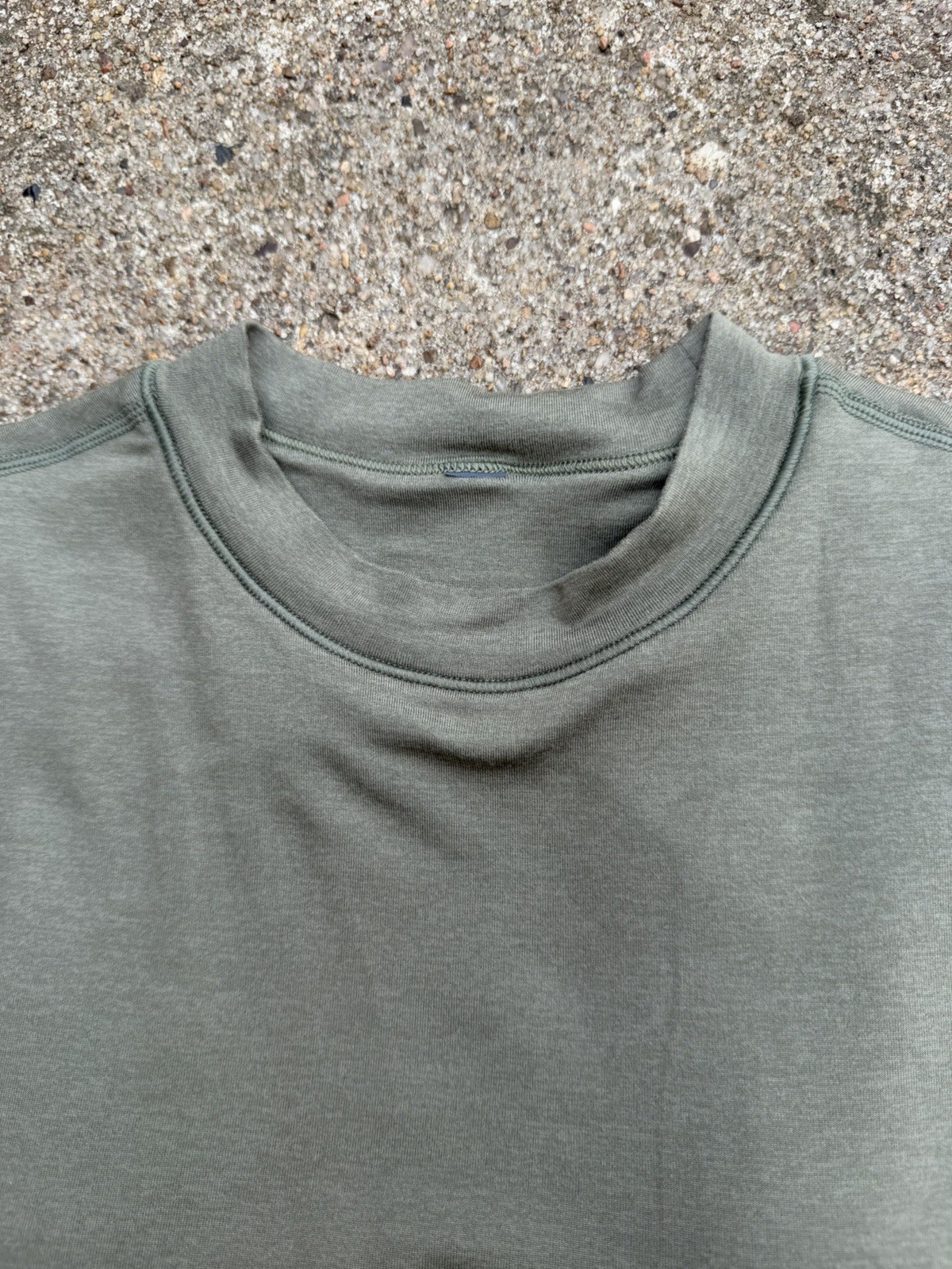 Vuori Halo Mock Sleeveless Bodysuit Dreamknit Snaps Heather Green Women’s Size M