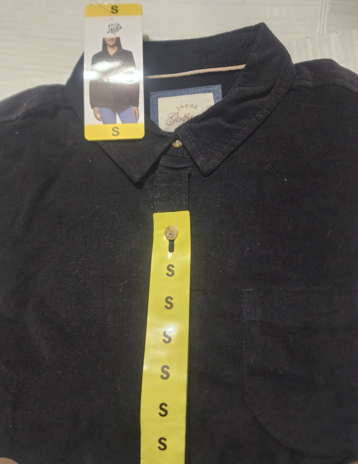 NWT Jachs Girlfriend Women’s SZ Sm or Med Mini Corduroy Button Up Shirt