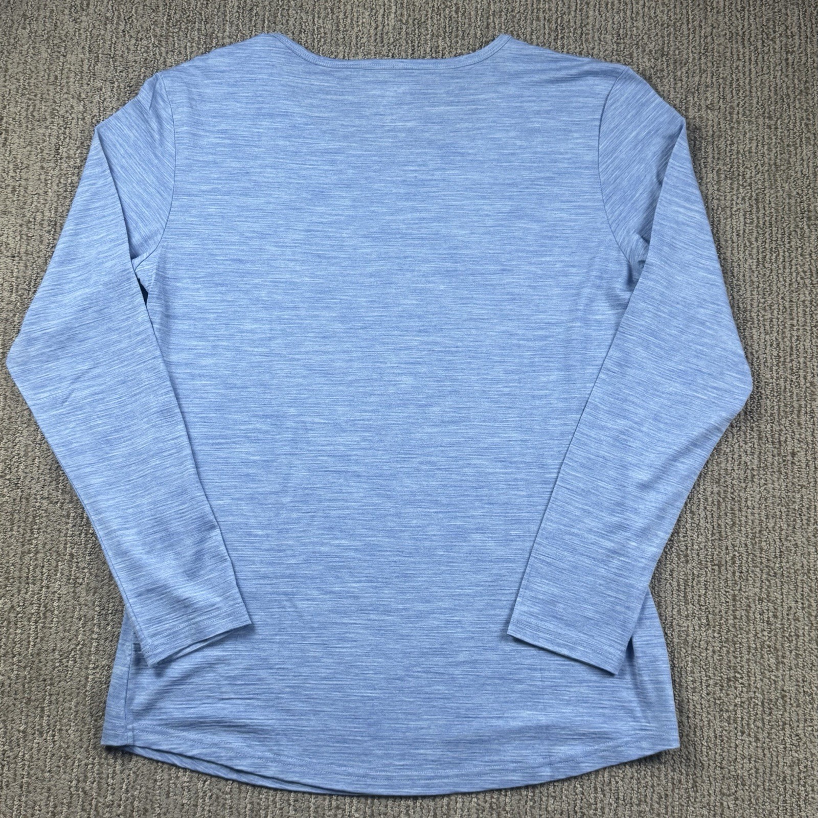 Segments Women XL 100% Merino Wool Baselayer Shirt Long Sleeve Blue