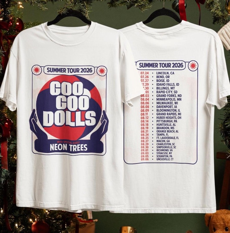 Unisex Goo Goo Dolls Band Shirt, Summer Tour 2026 T-Shirt, Retro Rock Music Tee,