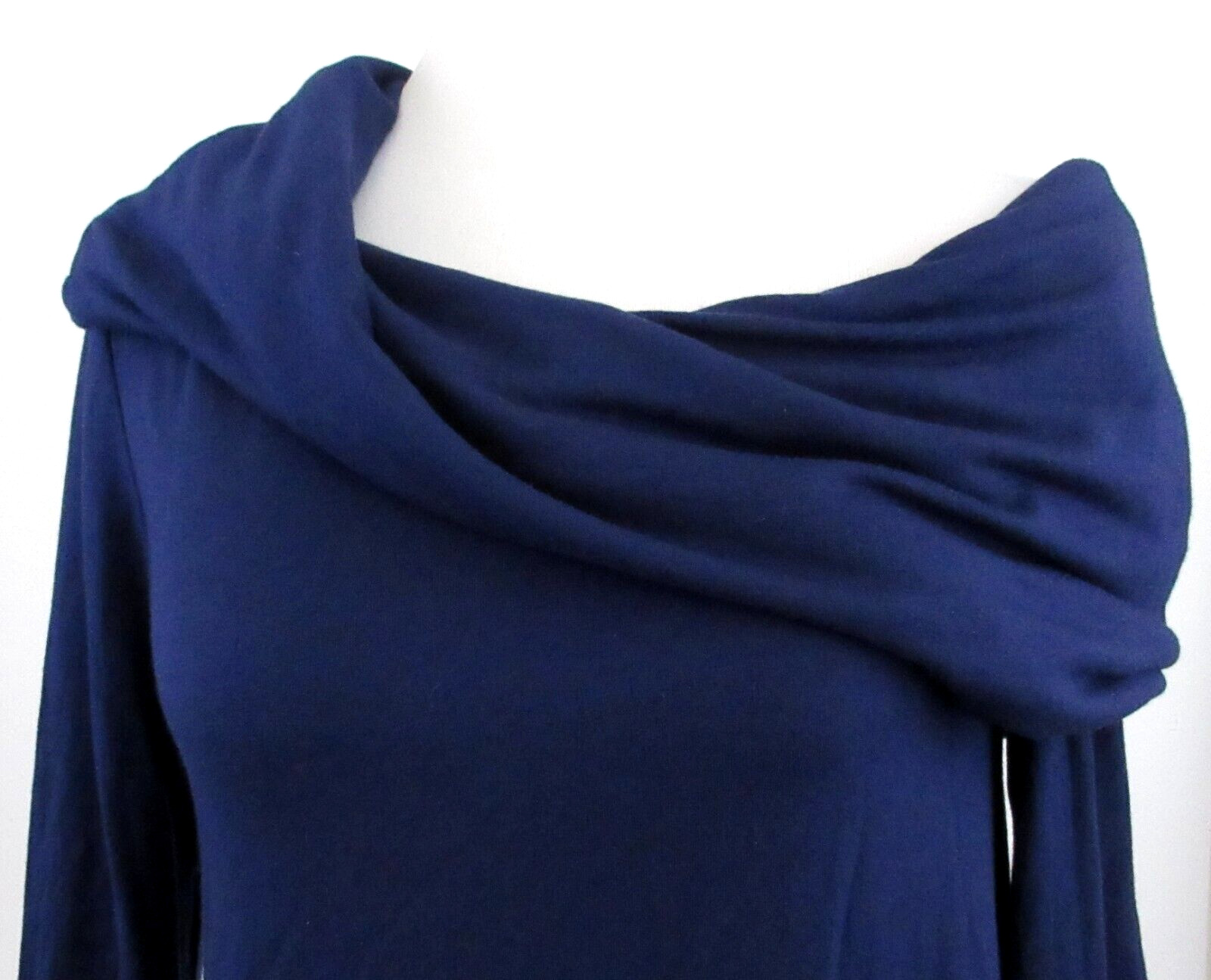 Lilly Pulitzer Belinda One-Shoulder Jersey Pullover True Navy Blue Sz SMALL