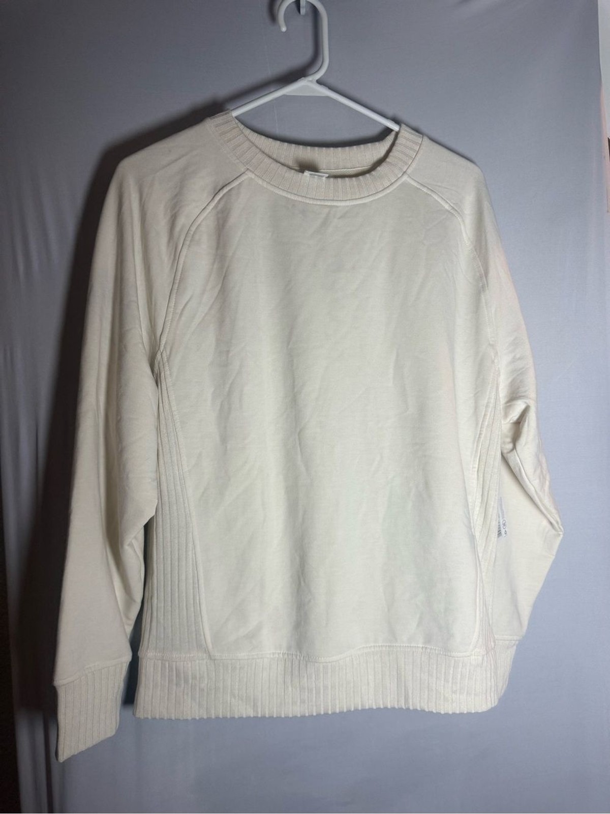 Jockey Men’s Cream Crewneck Pullover