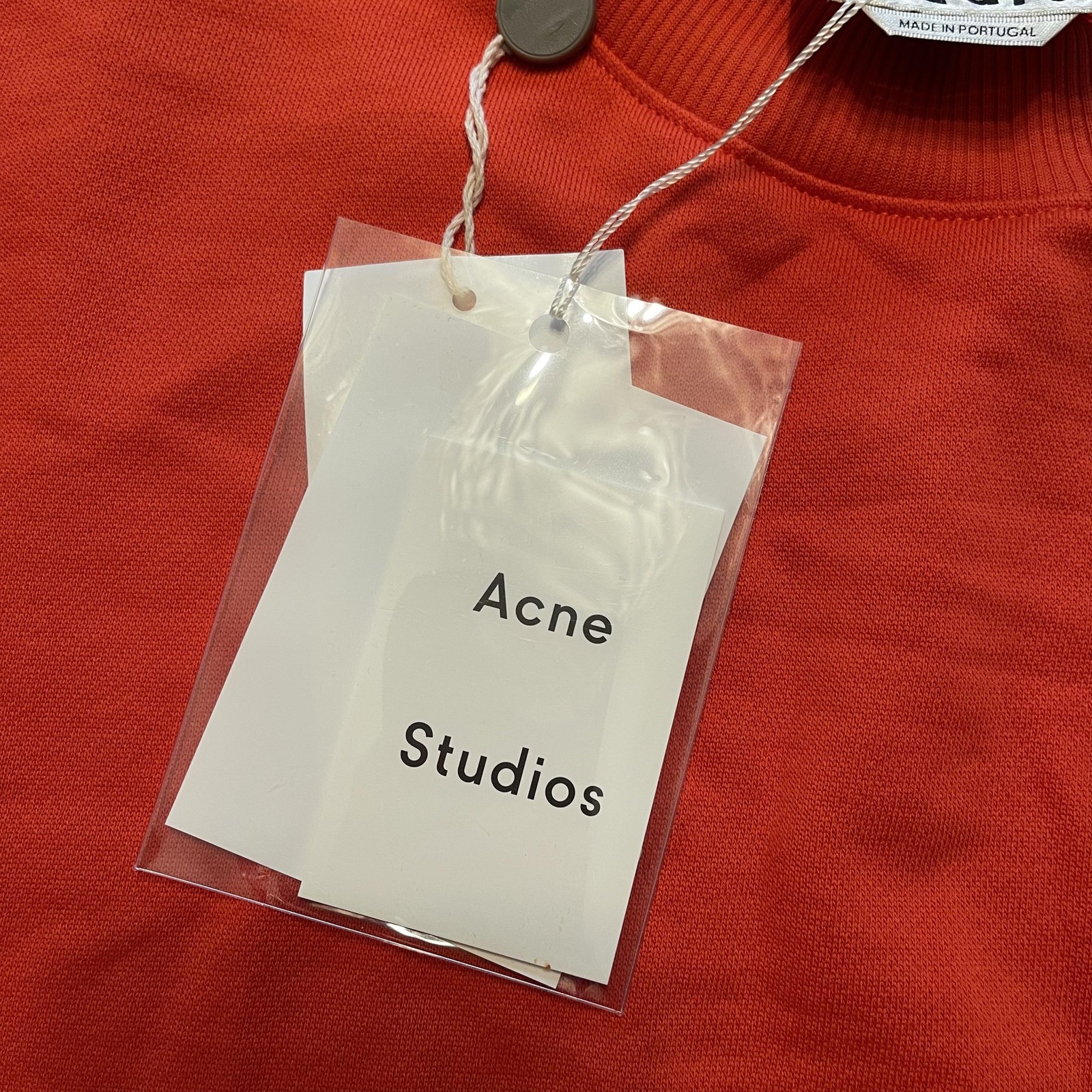 Acne Studios Sweatshirt Womens Medium Orange Leyla U FL SS17 Oversized Tunic
