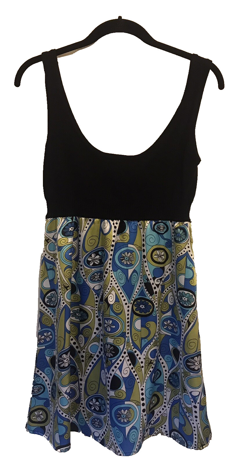 SAY WHAT WOMENS SIZE M KNIT MULTICOLOR TANK TUNIC BLOUSE TOP