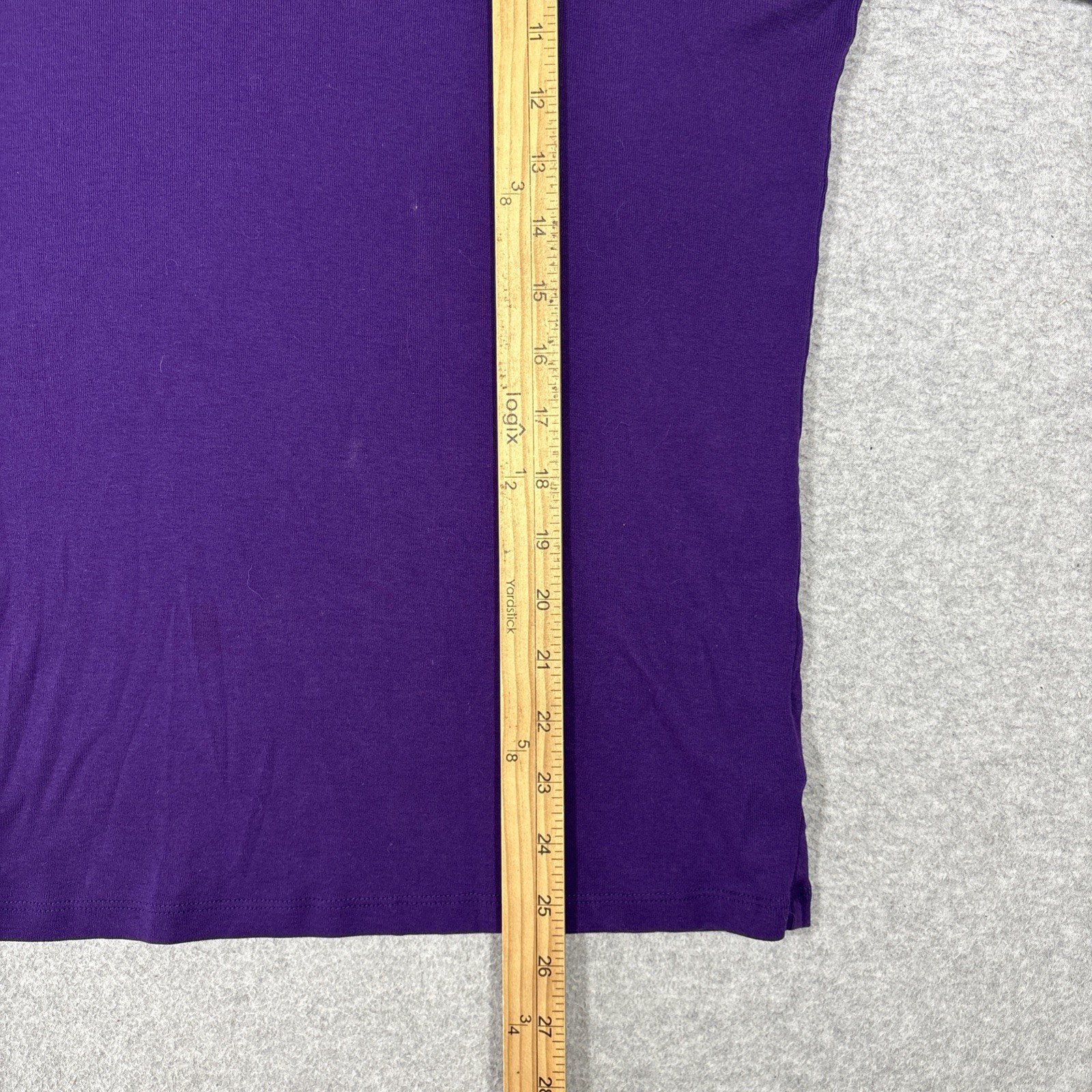 Lauren Ralph Lauren Women’s 1X Purple Shawl Collar Shirt 100% Cotton Pullover