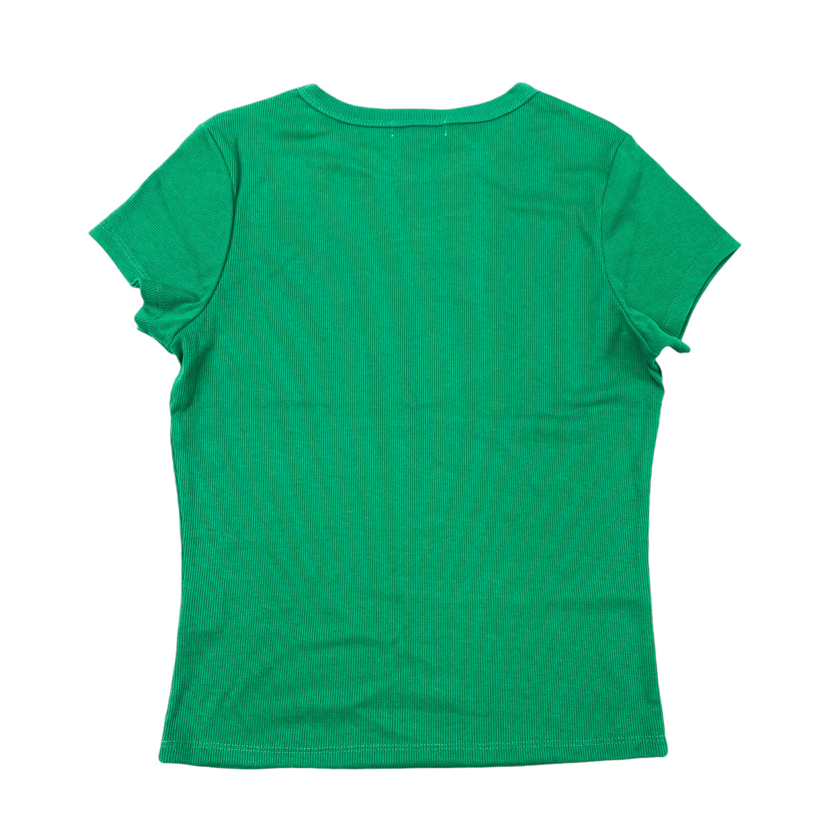 Liv & Lottie Womens Juniors Size L Rib Tee ‘California 1979’ Green