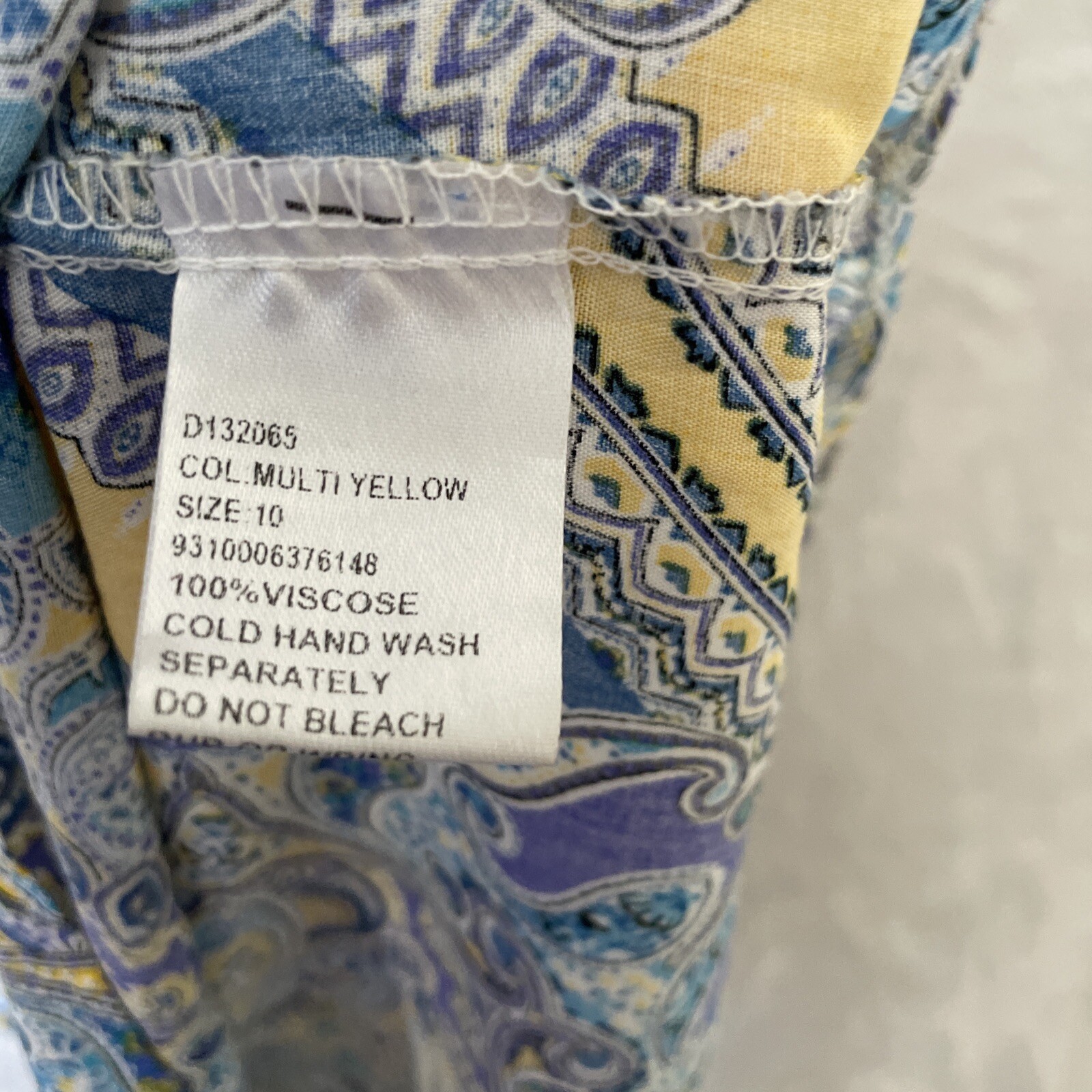 Caroline Morgan Womans Tunic Top Multicolor 10 Geometric Short Sleeve Round Neck