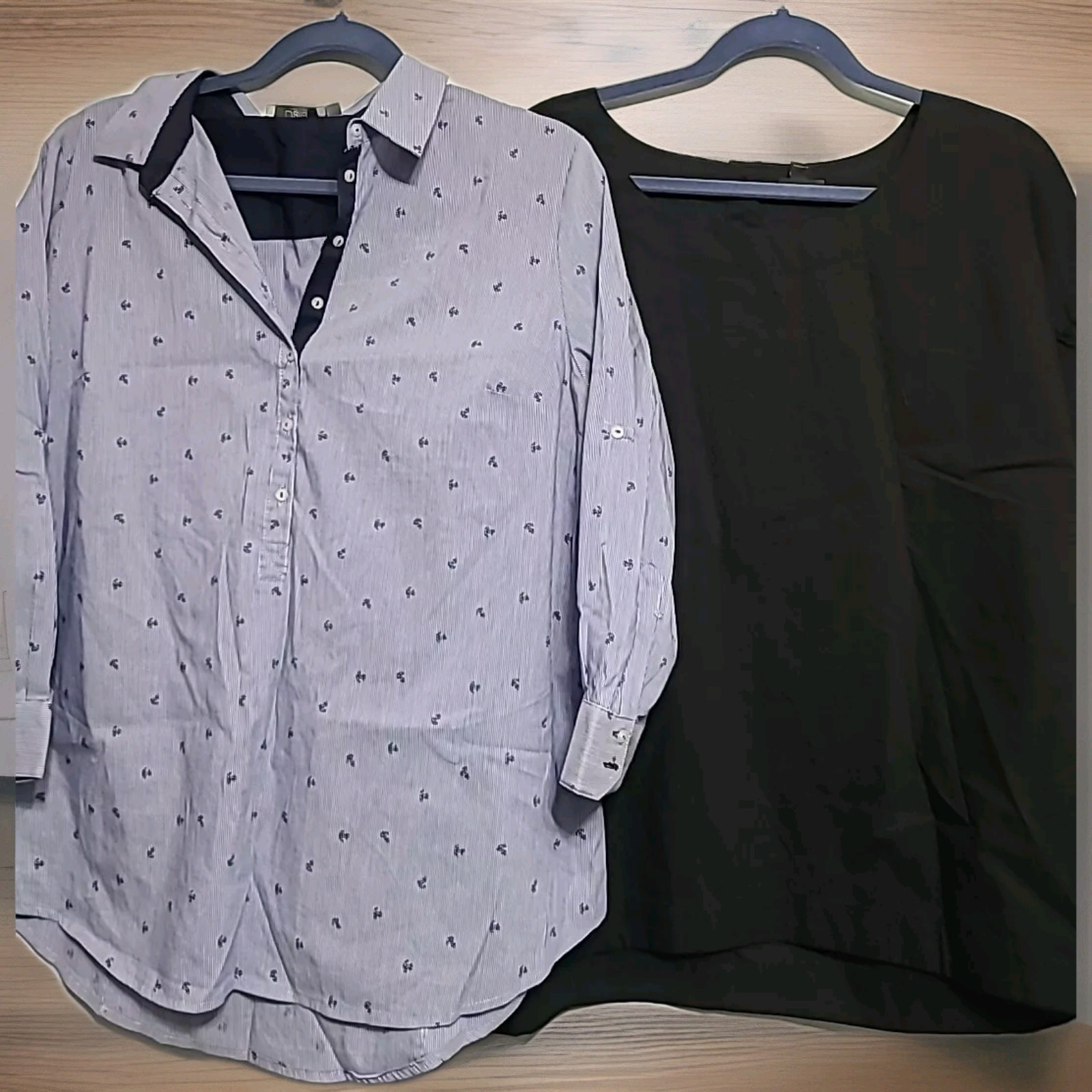Dalia Blouse & Worthington Women’s Size XL 21″ Bust Anchors Lot 2 Shirts