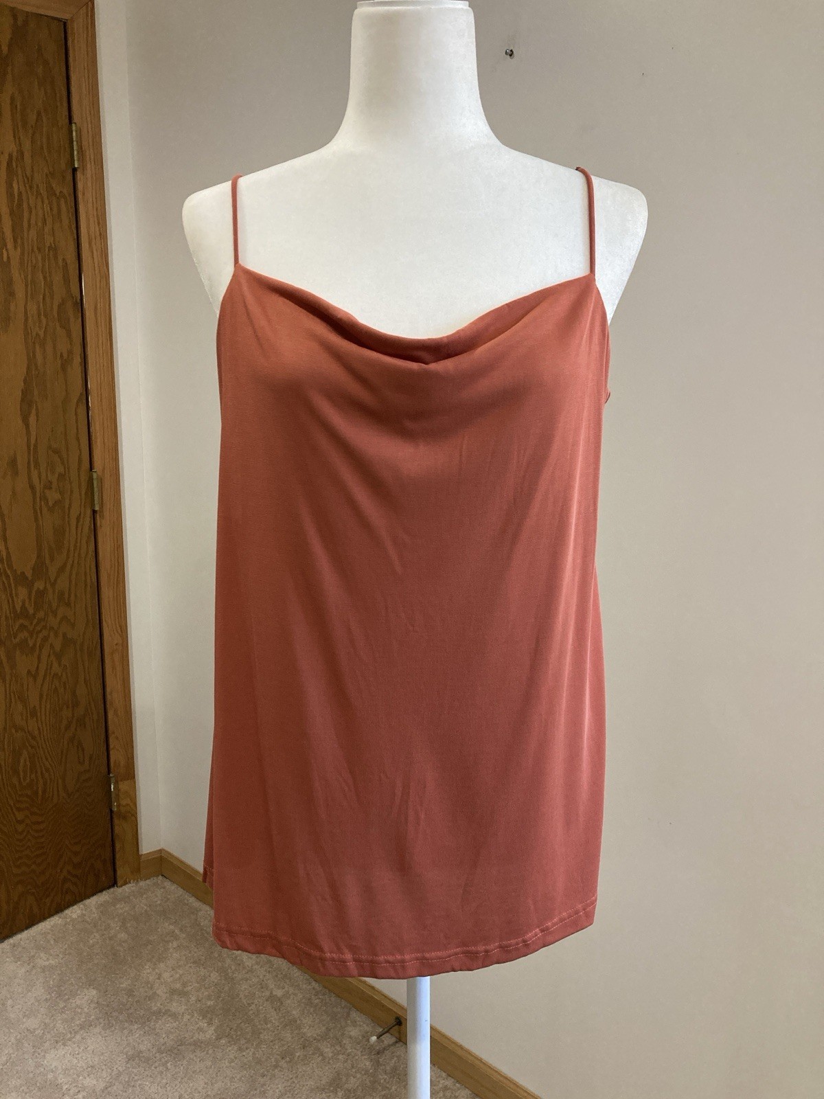 VICI Orange Spaghetti Adjustable Strap Tank Top Women Size M