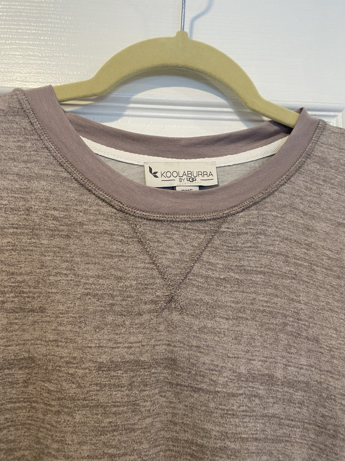UGG Koolaburra Size XSP Mauve Heather Soft Sleeve Crew Neck Stretchy Tee Shirt