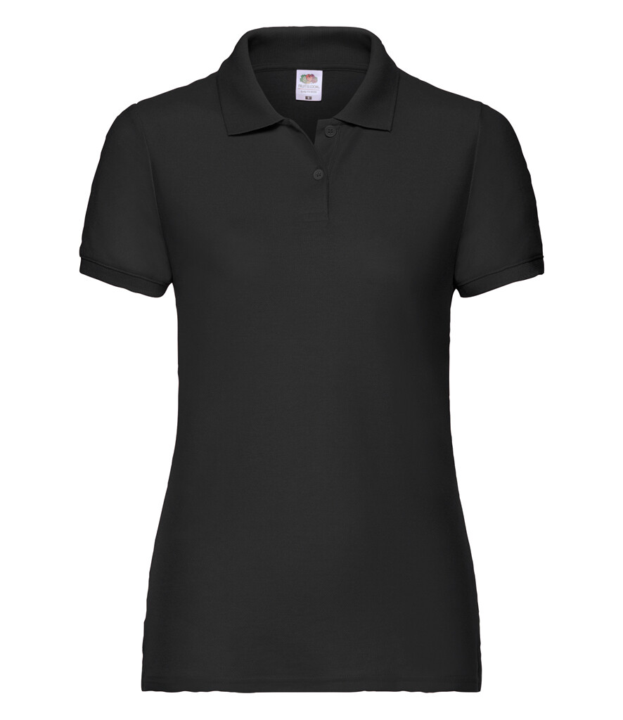 Fruit of the Loom Ladies Womans Polycotton Short Sleeve Polo Shirt