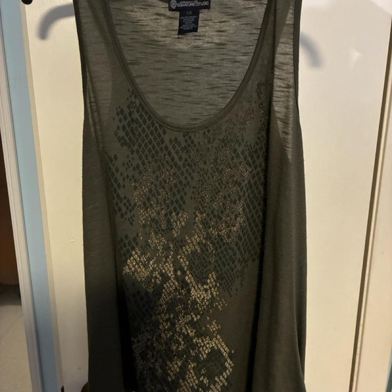 Studio Women’s Khaki and Green Vest