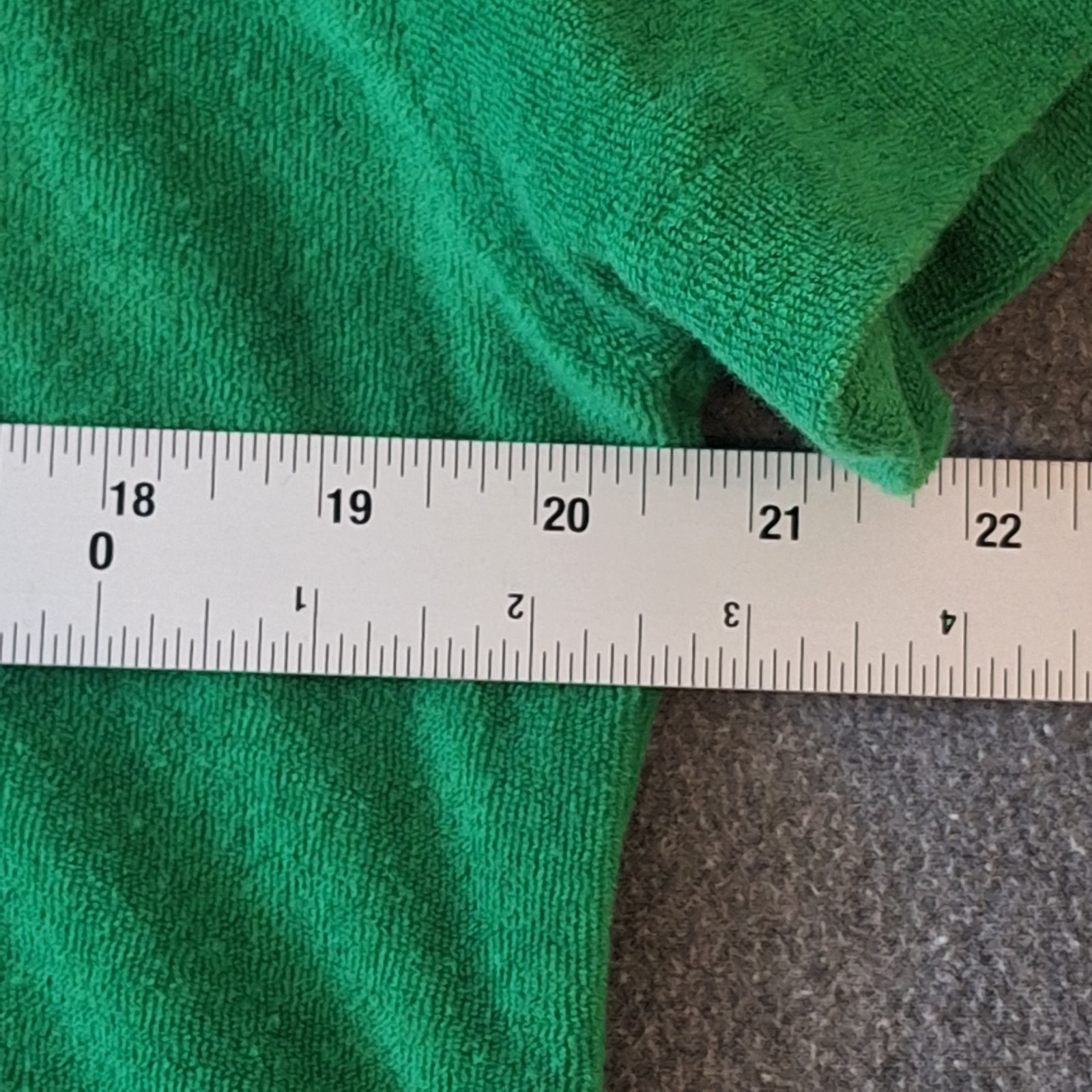 WSLY Vibrant Green Terry Cloth Button up Shirt Size S